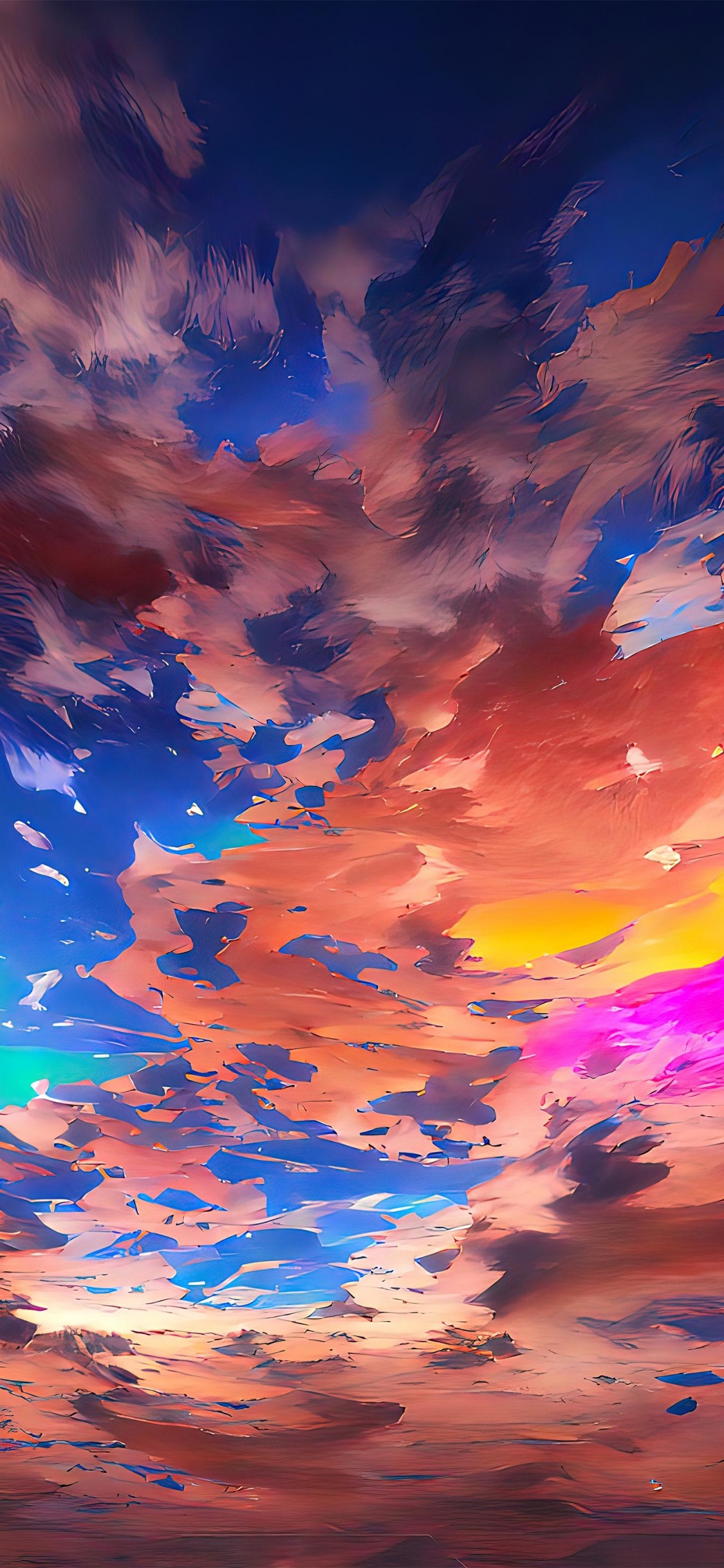 艺术, 气氛, 自然环境, 余辉, 橙色 壁纸 1125x2436 允许