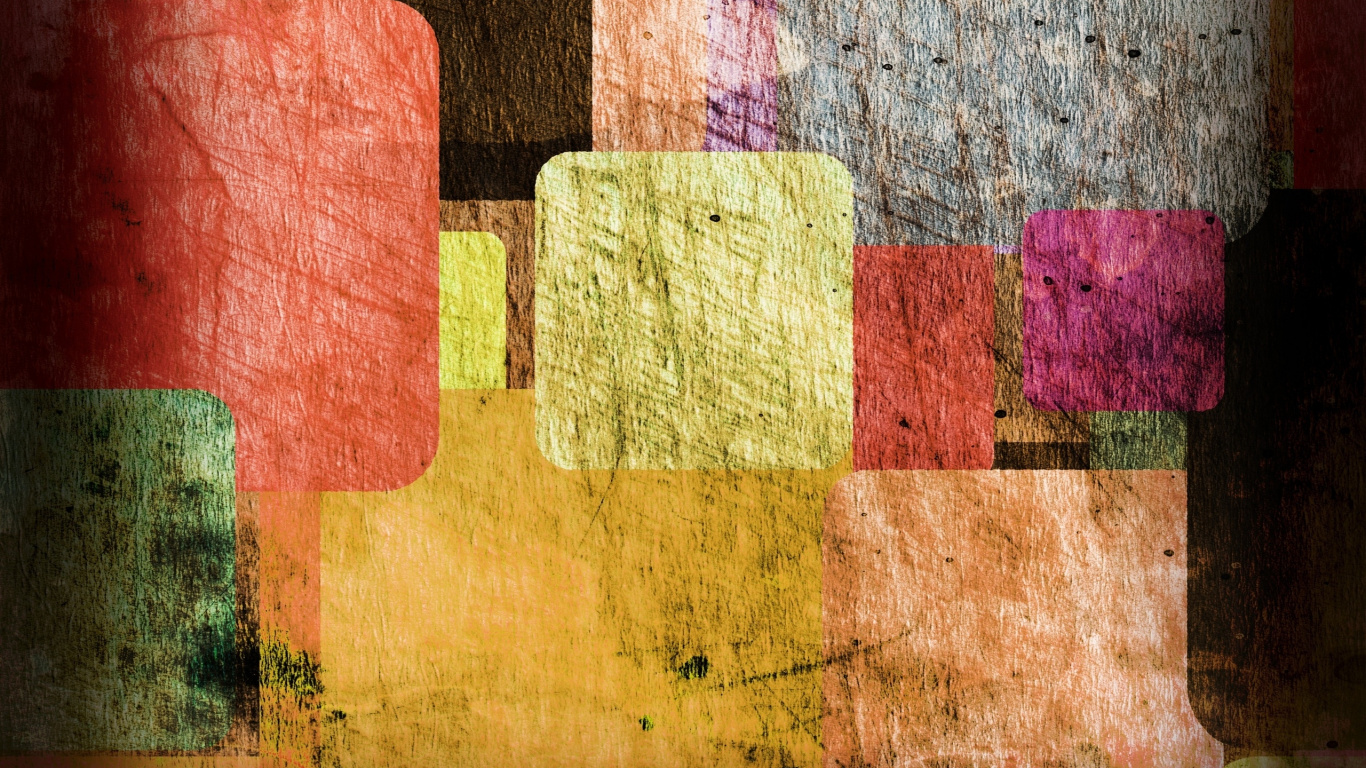 Red Yellow and Brown Abstract Painting. Wallpaper in 1366x768 Resolution