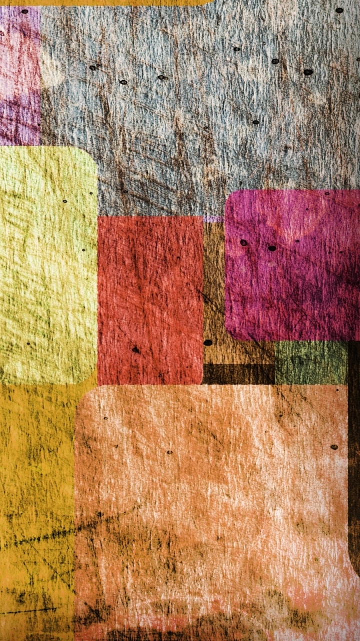 Peinture Abstraite Rouge Jaune et Marron. Wallpaper in 720x1280 Resolution