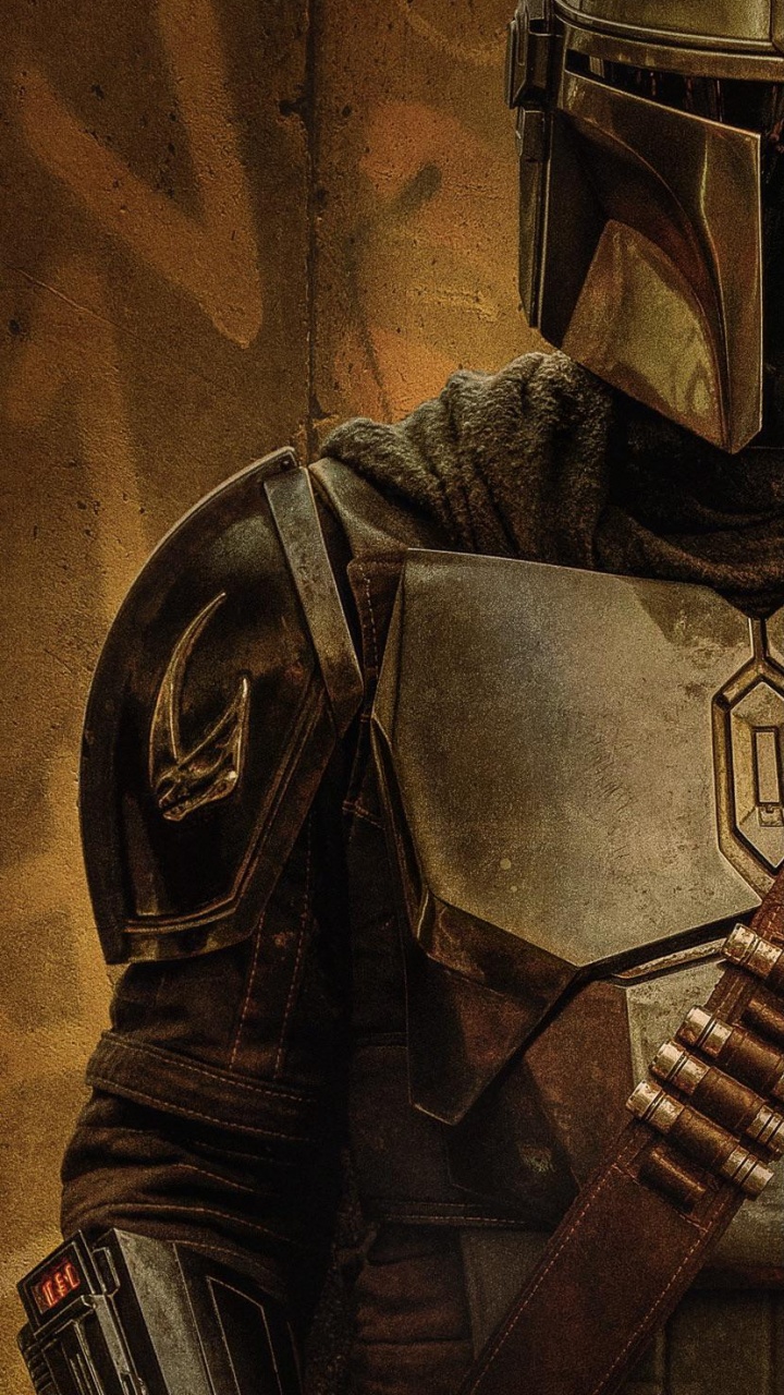 Mandalorian Art, The Mandalorian, Grogu, Star Wars, Art. Wallpaper in 720x1280 Resolution