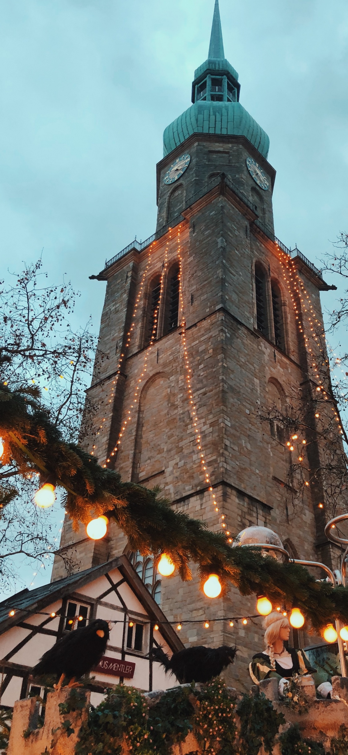 Landmark, Branch, Twig, Finial, Spire. Wallpaper in 1125x2436 Resolution