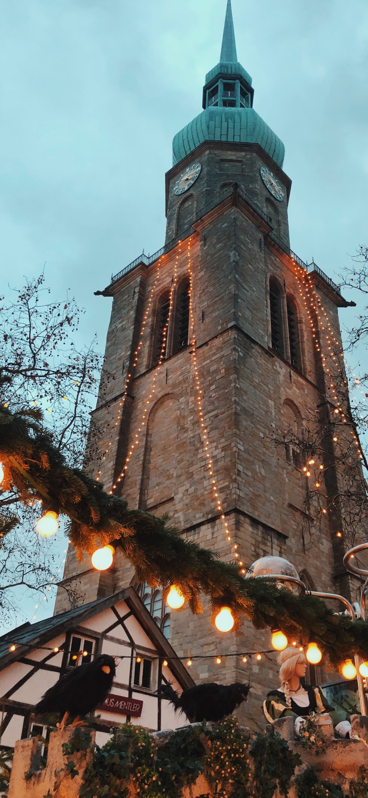 Landmark, Branch, Twig, Finial, Spire. Wallpaper in 1242x2688 Resolution