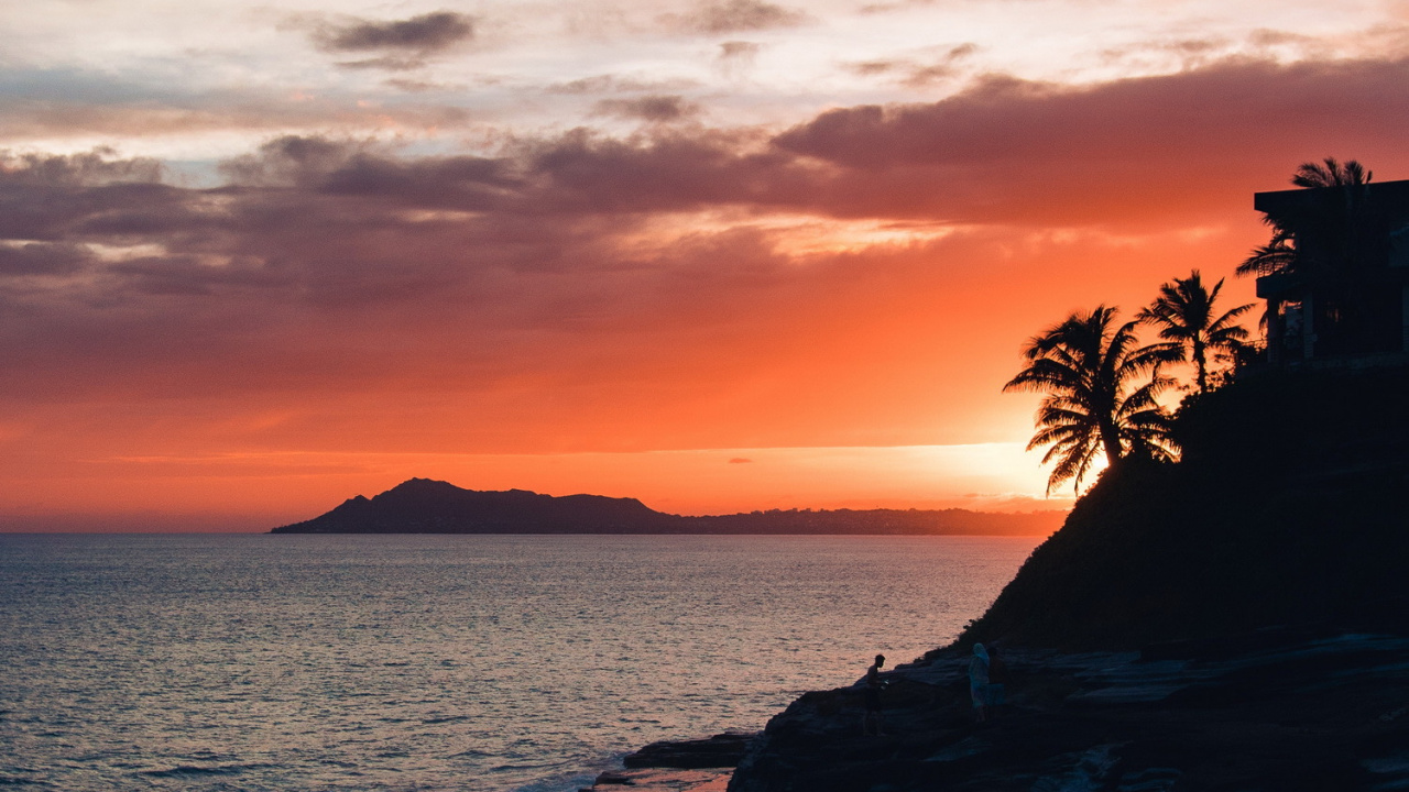 Grotte de Crachat, Eau, Afterglow, Orange, Paysage Naturel. Wallpaper in 1280x720 Resolution