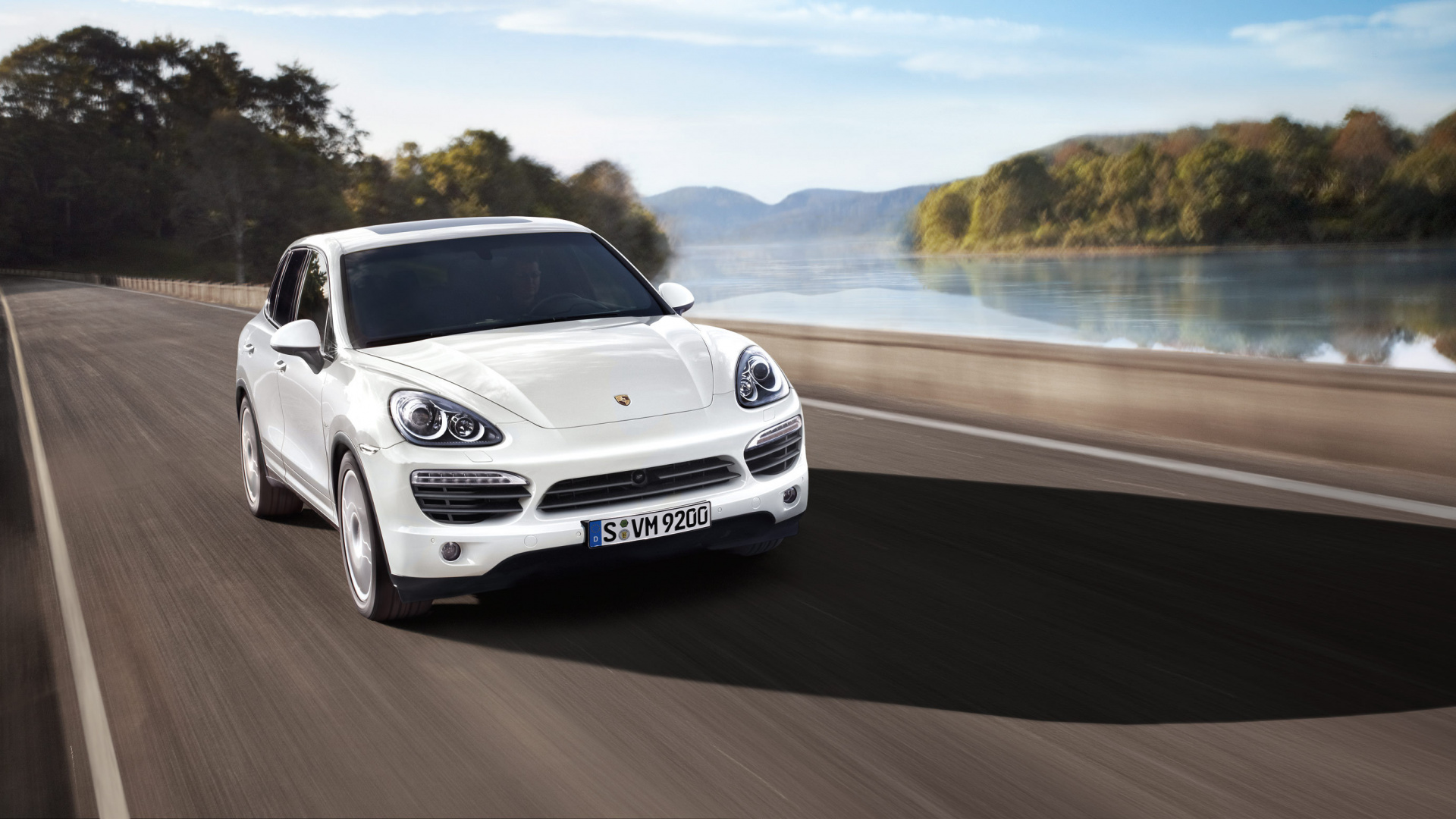 White Mercedes Benz Coupe on Road During Daytime. Wallpaper in 1920x1080 Resolution