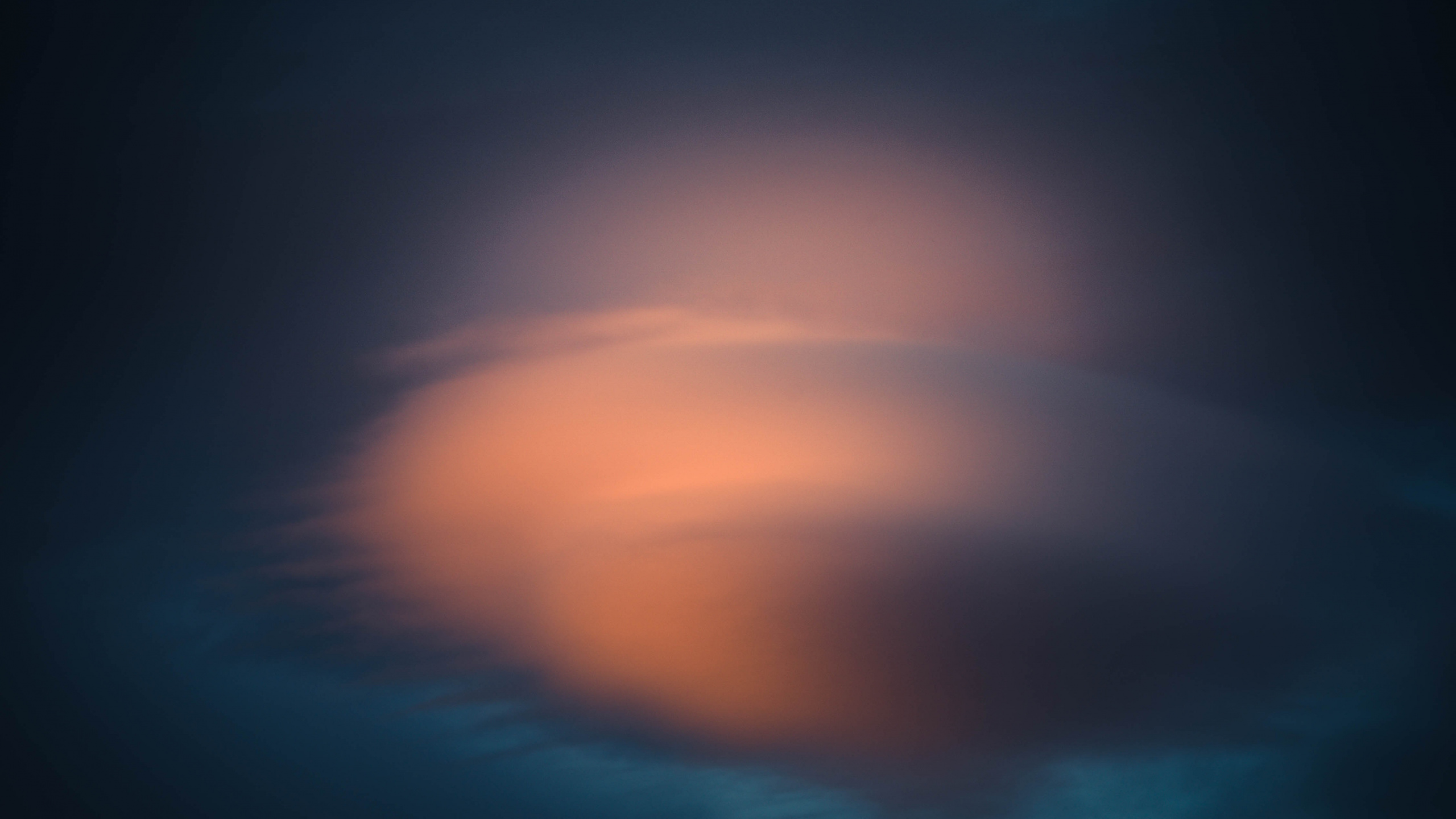 Blaue Und Orange Lichtillustration. Wallpaper in 2560x1440 Resolution