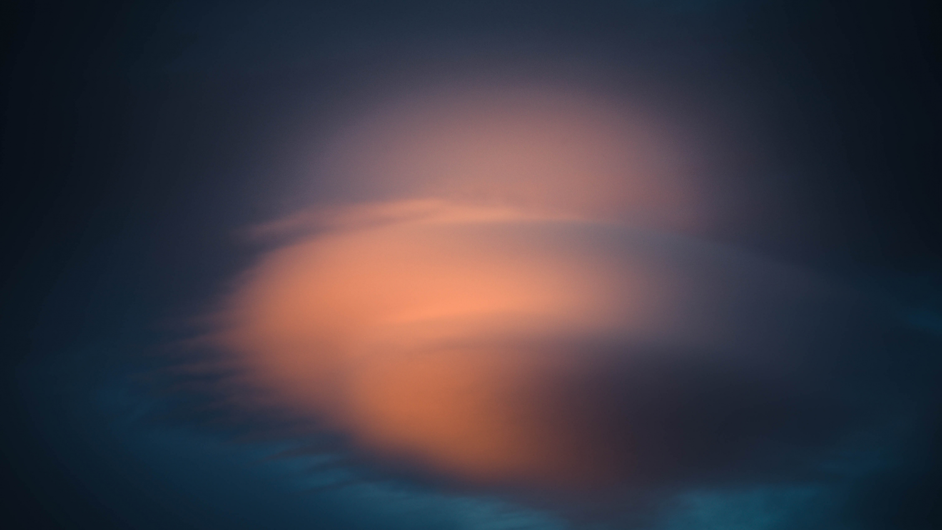 Blaue Und Orange Lichtillustration. Wallpaper in 3840x2160 Resolution