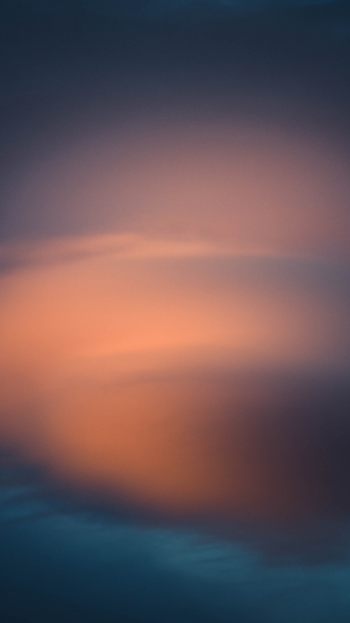 Blaue Und Orange Lichtillustration. Wallpaper in 720x1280 Resolution