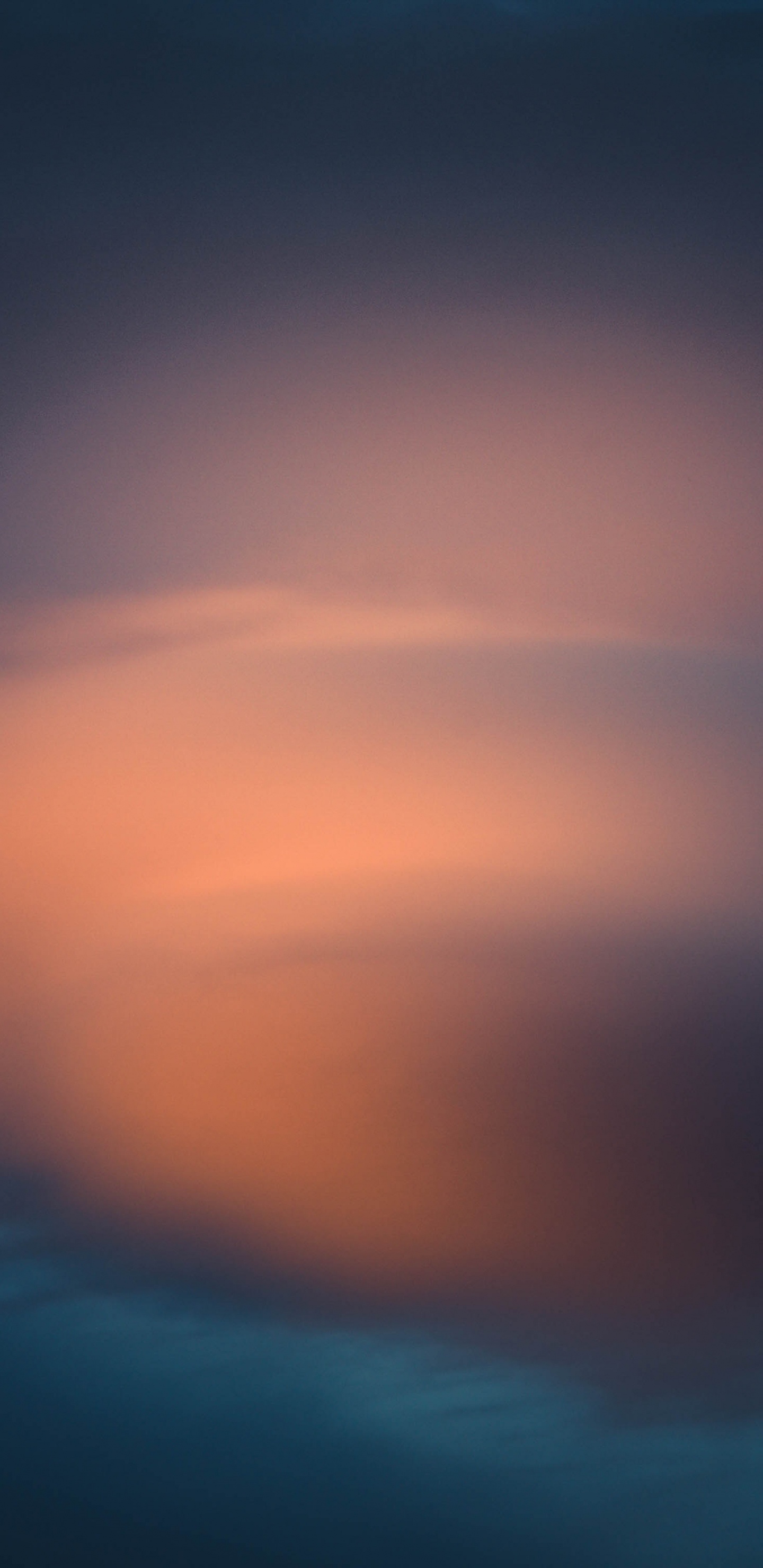 Blue and Orange Light Illustration. Wallpaper in 1440x2960 Resolution