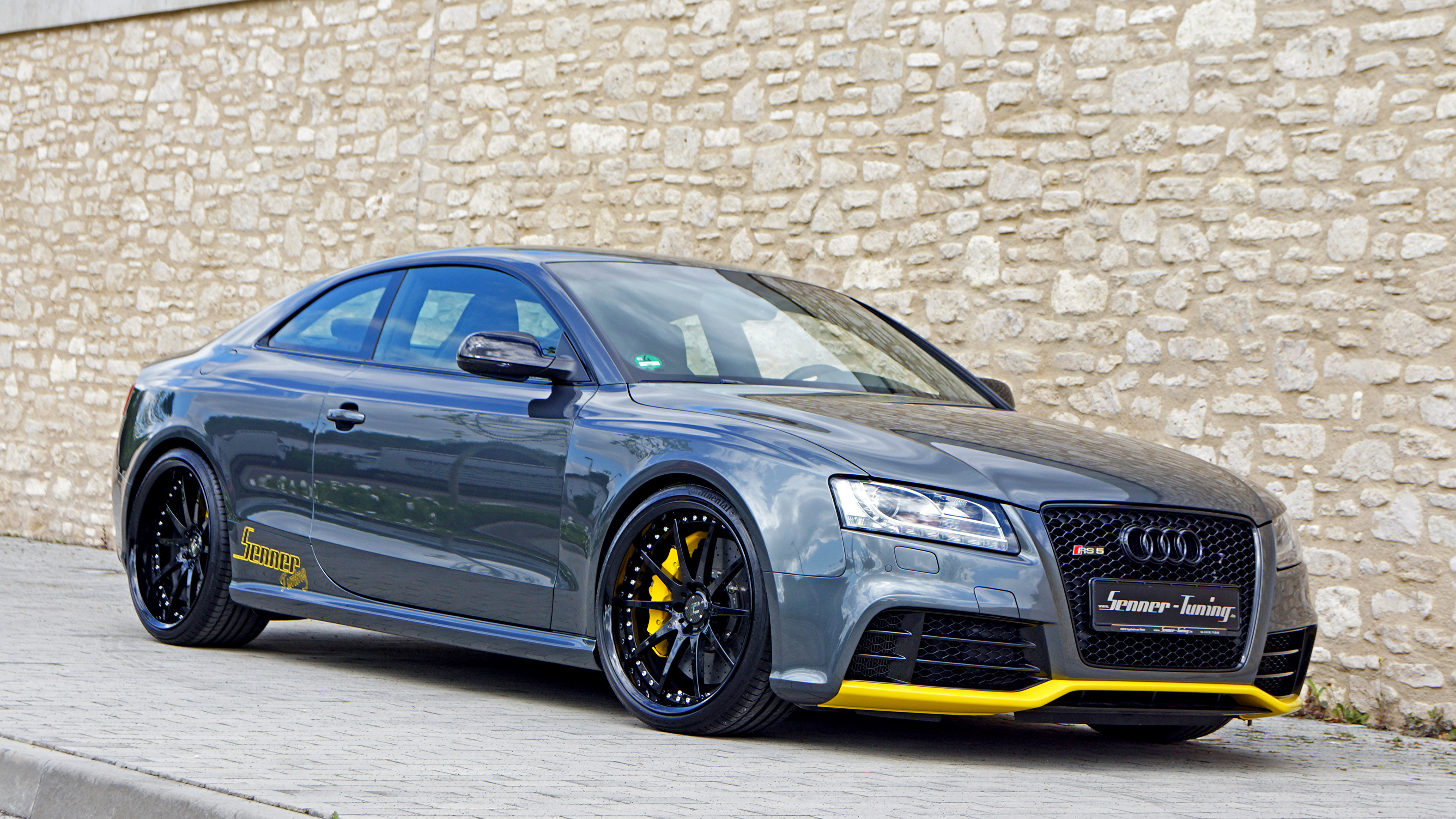 Black Bmw m 3 Coupe Parked Beside Brown Brick Wall. Wallpaper in 3840x2160 Resolution