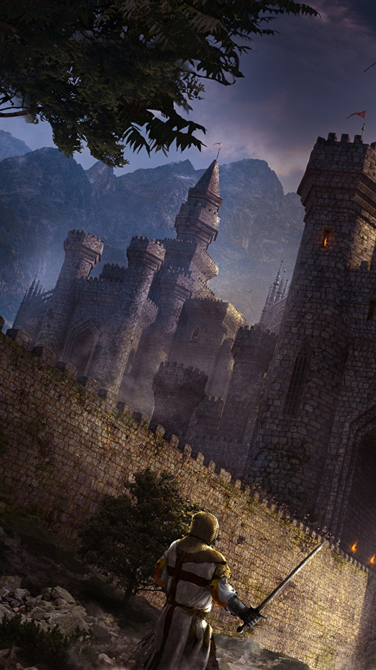 艺术, 创造性的艺术, 城堡, 森林, 气氛 壁纸 750x1334 允许