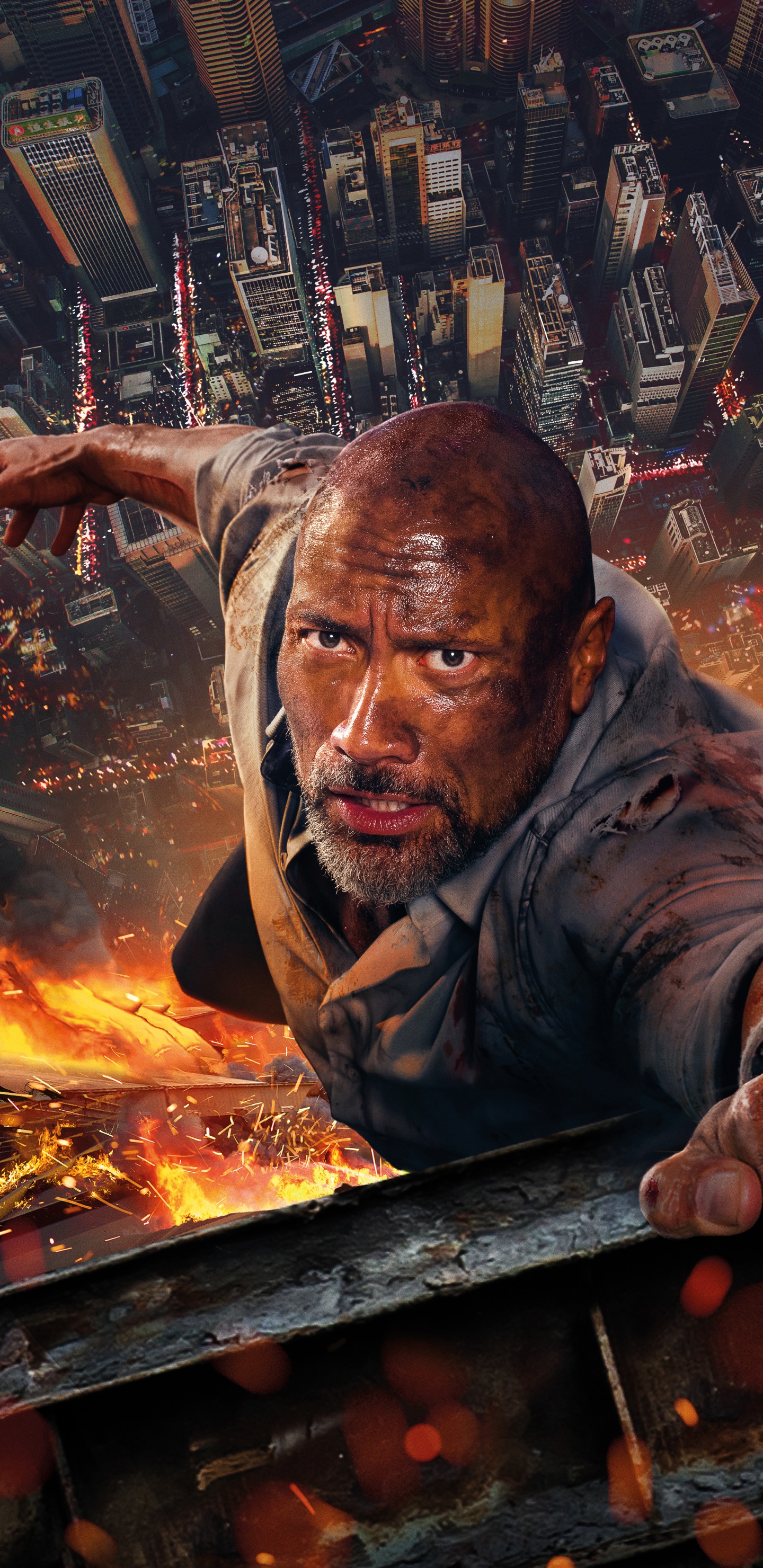 Mann in Schwarzer Jacke Mit Braunem Stock. Wallpaper in 1440x2960 Resolution