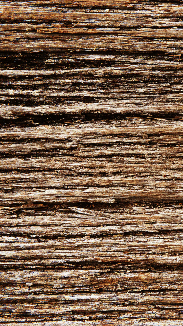Surface en Bois Marron et Noir. Wallpaper in 750x1334 Resolution