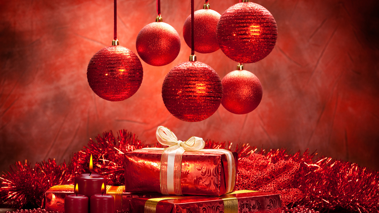 Weihnachtsgeschenk, Weihnachten, Christmas Ornament, Geschenk, Weihnachtsmann. Wallpaper in 1280x720 Resolution