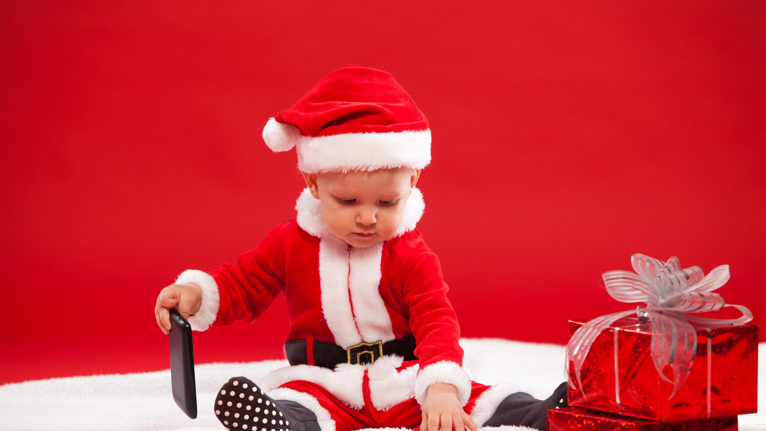 Nochevieja, El Día De Navidad, Ded Moroz, Santa Claus, Navidad. Wallpaper in 2560x1440 Resolution