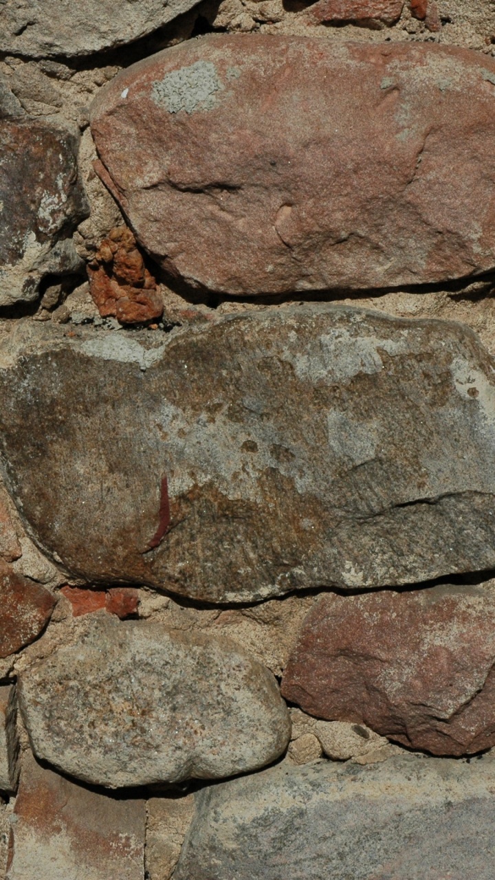 Braune Und Graue Steinmauer. Wallpaper in 720x1280 Resolution