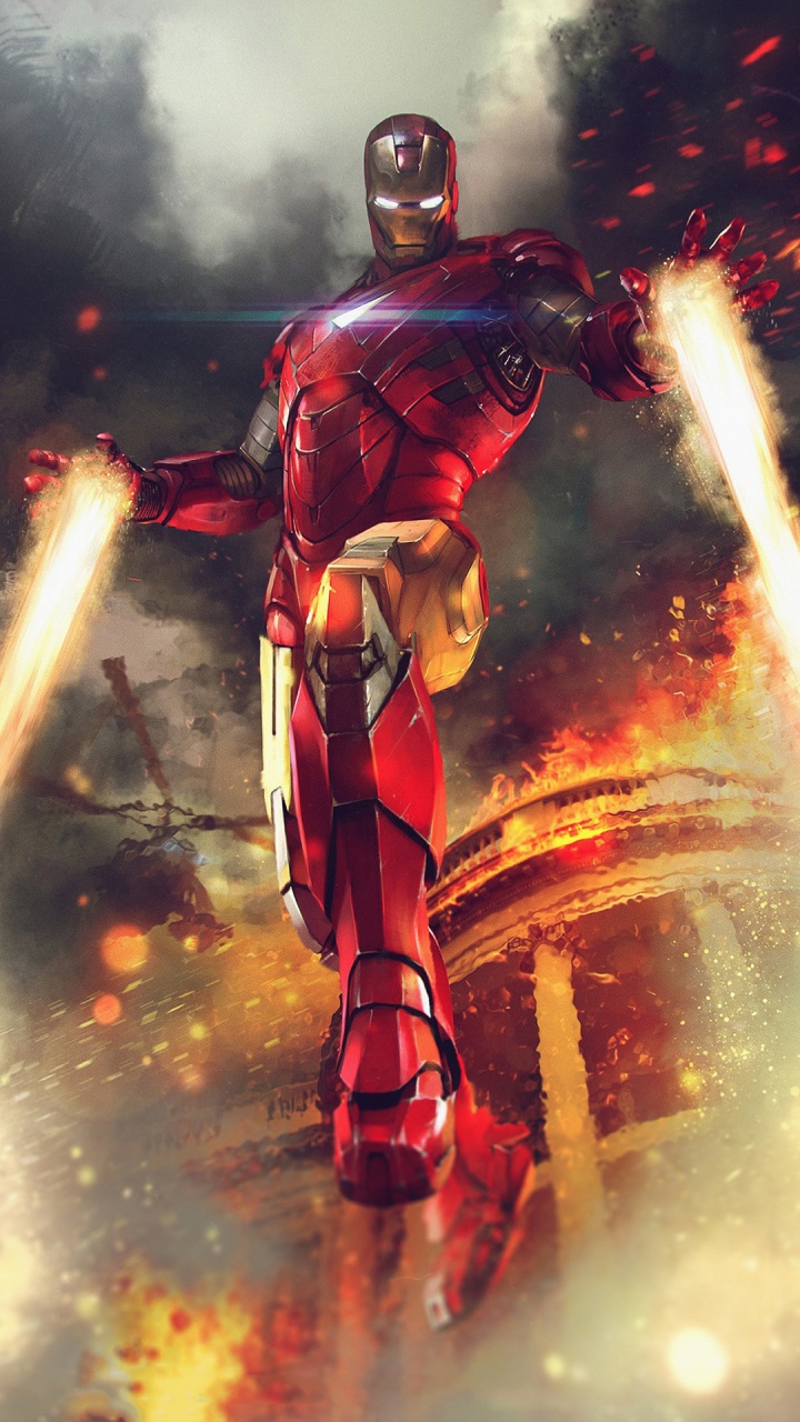 Iron Man, Marvel, Vengadores, Rojo, Superhéroe. Wallpaper in 720x1280 Resolution