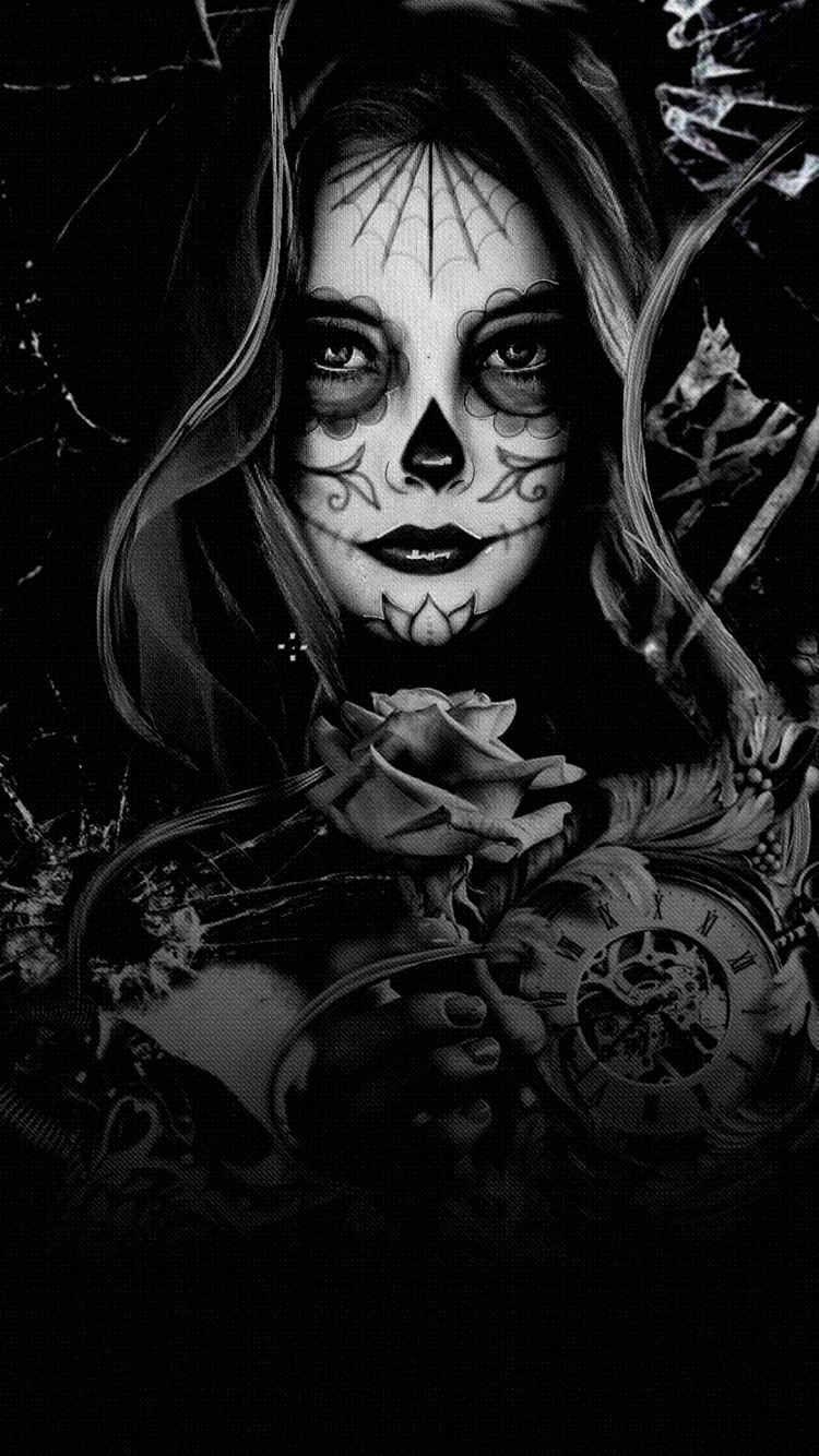 Visual Arts, Zeichnung, Chicano, Auge, Schwarz. Wallpaper in 750x1334 Resolution