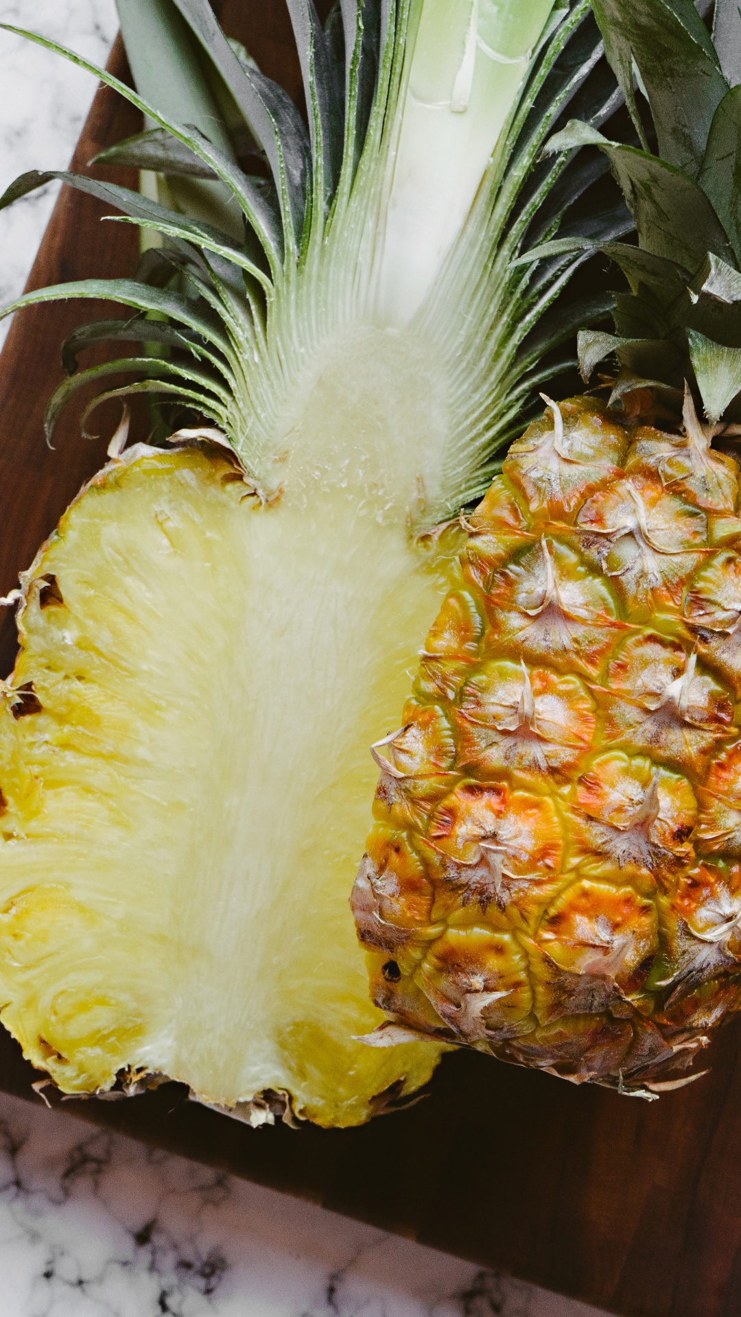 Yellow and Green Pineapple Fruit. Wallpaper in 1080x1920 Resolution