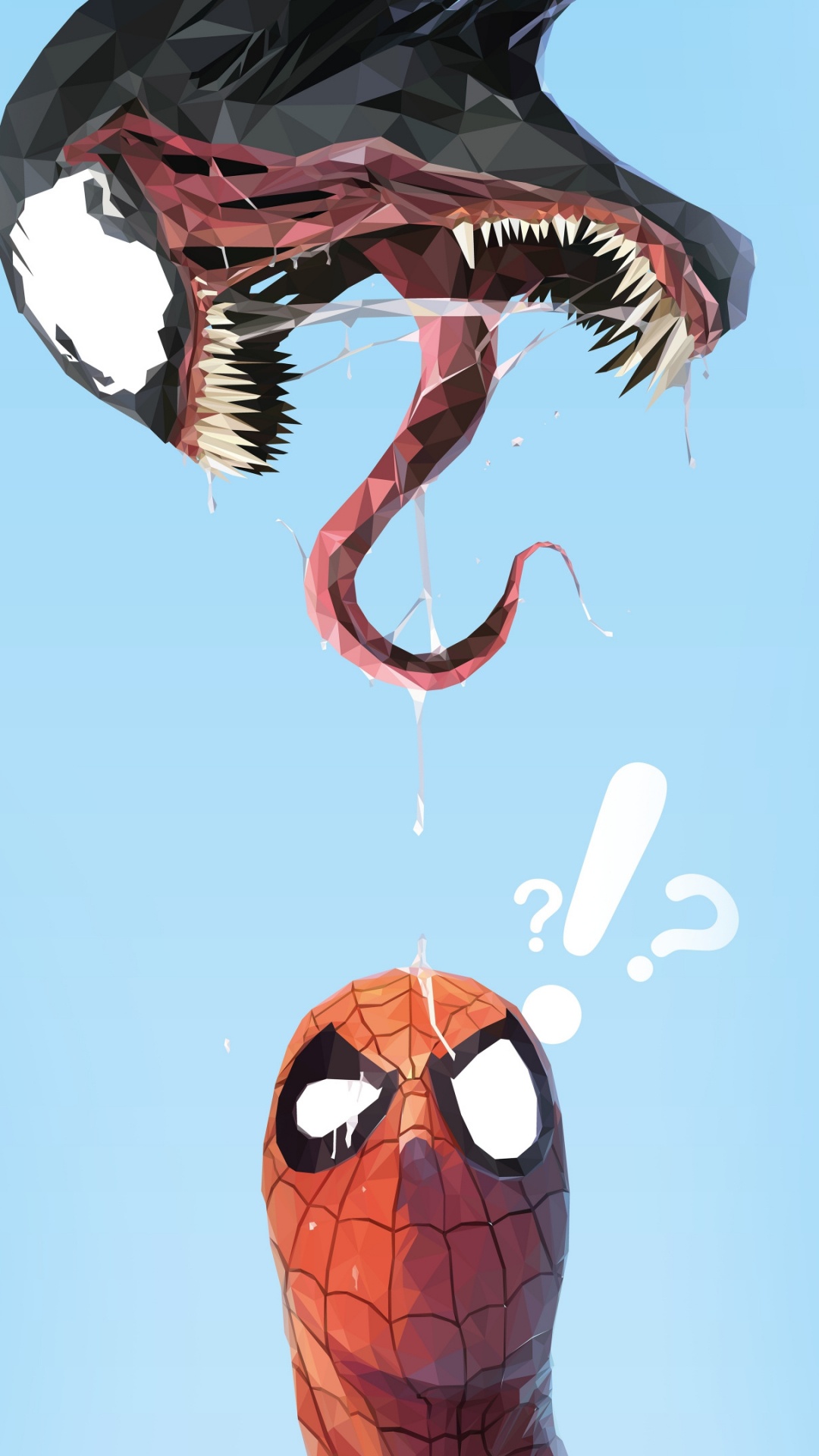 Schwarze Und Rote Monsterillustration. Wallpaper in 1080x1920 Resolution