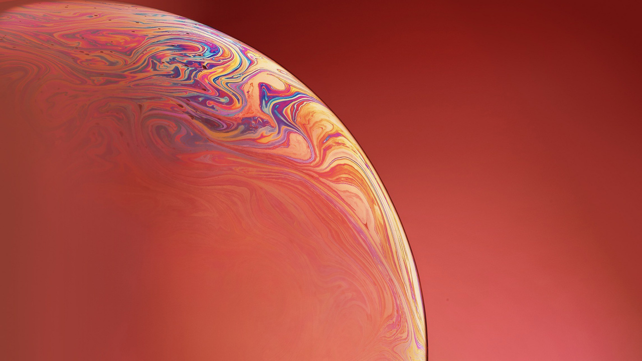 Ios, Apple, Orange, Red, Atmosphere. Wallpaper in 1280x720 Resolution