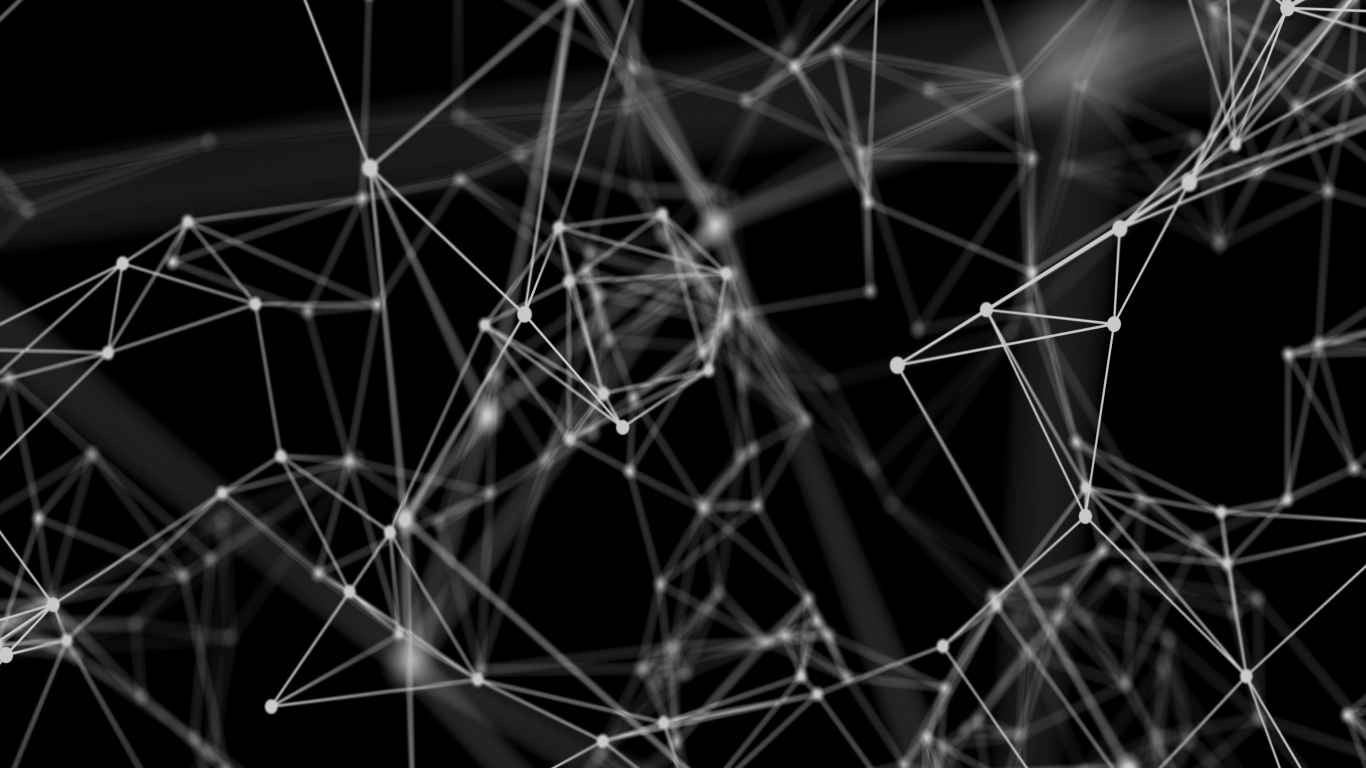 黑色和白色的, 黑色的, 对称, 结构, 蜘蛛网 壁纸 1366x768 允许