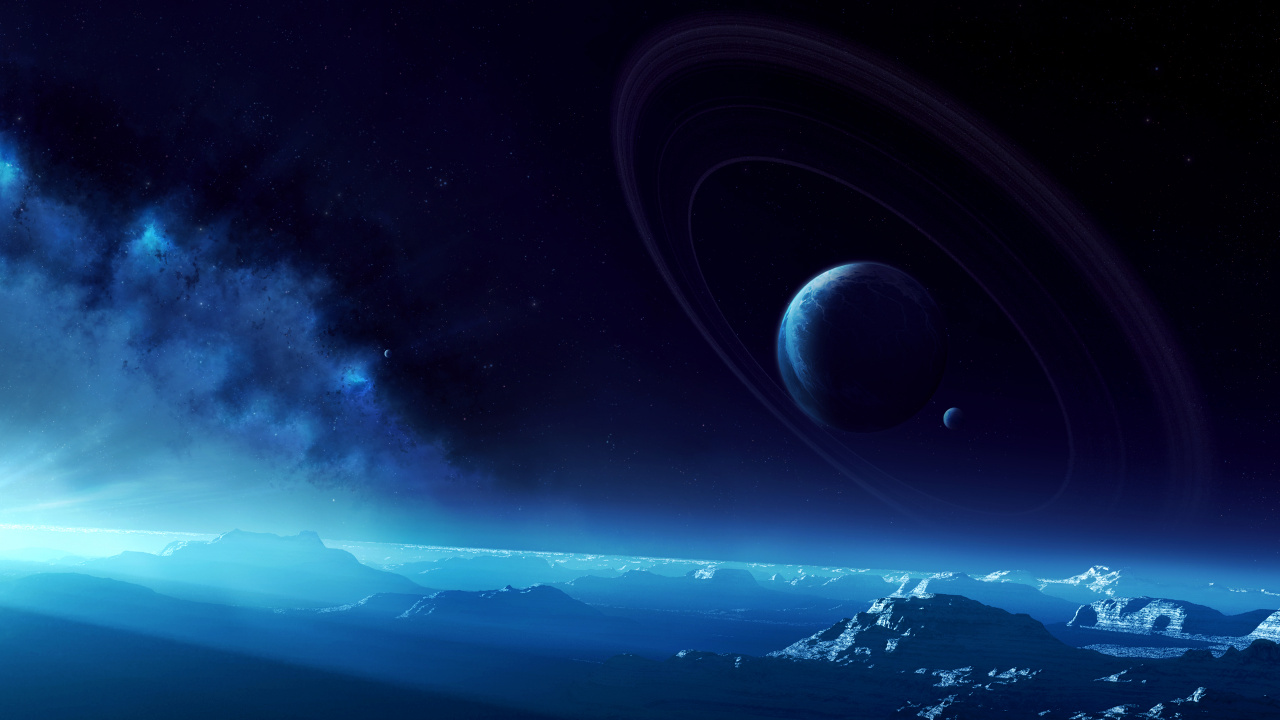 Ciel Bleu et Blanc Avec Des Étoiles. Wallpaper in 1280x720 Resolution