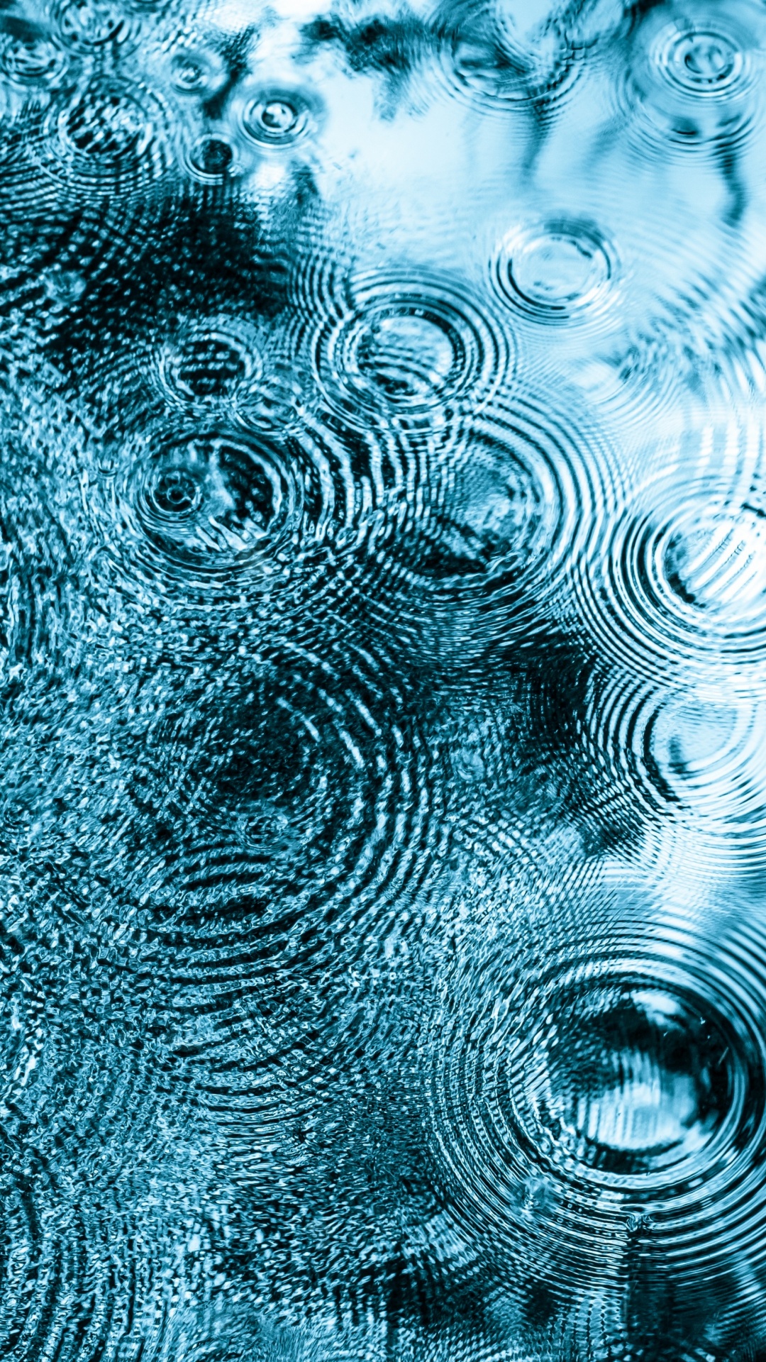 Wasseroberfläche, Oberflächenspannung, Tropfen, Wasser, Kapillarwelle. Wallpaper in 1080x1920 Resolution