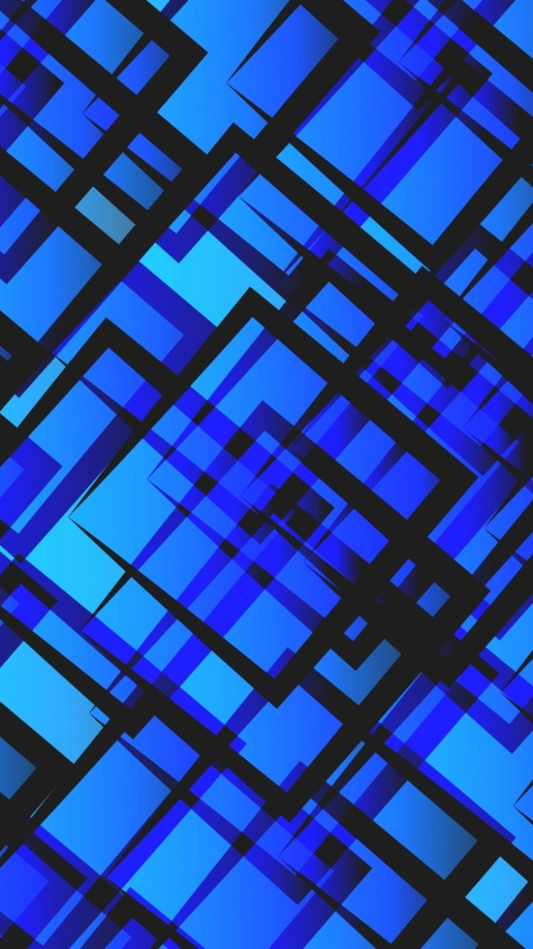 Fenêtres en Verre Bleu et Blanc. Wallpaper in 750x1334 Resolution