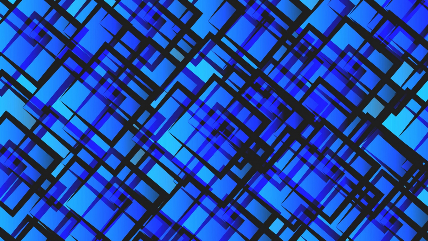 Blaue Und Weiße Glasfenster. Wallpaper in 1366x768 Resolution