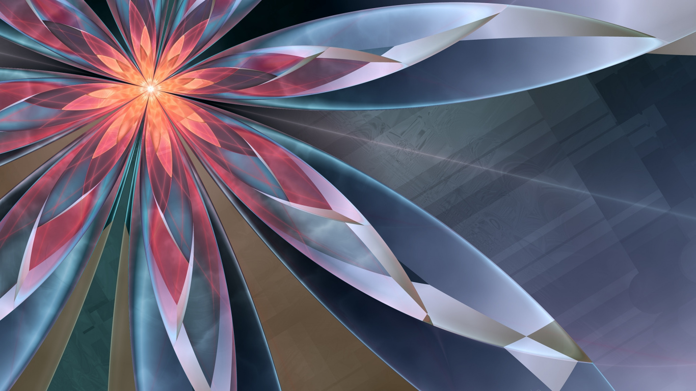 White and Pink Abstract Painting. Wallpaper in 1366x768 Resolution