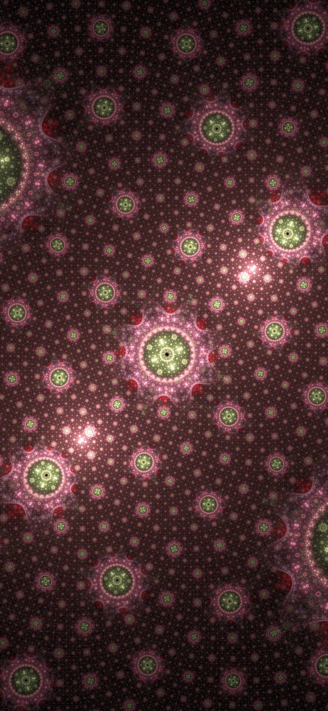 Lila Und Schwarzes Florales Textil. Wallpaper in 1242x2688 Resolution