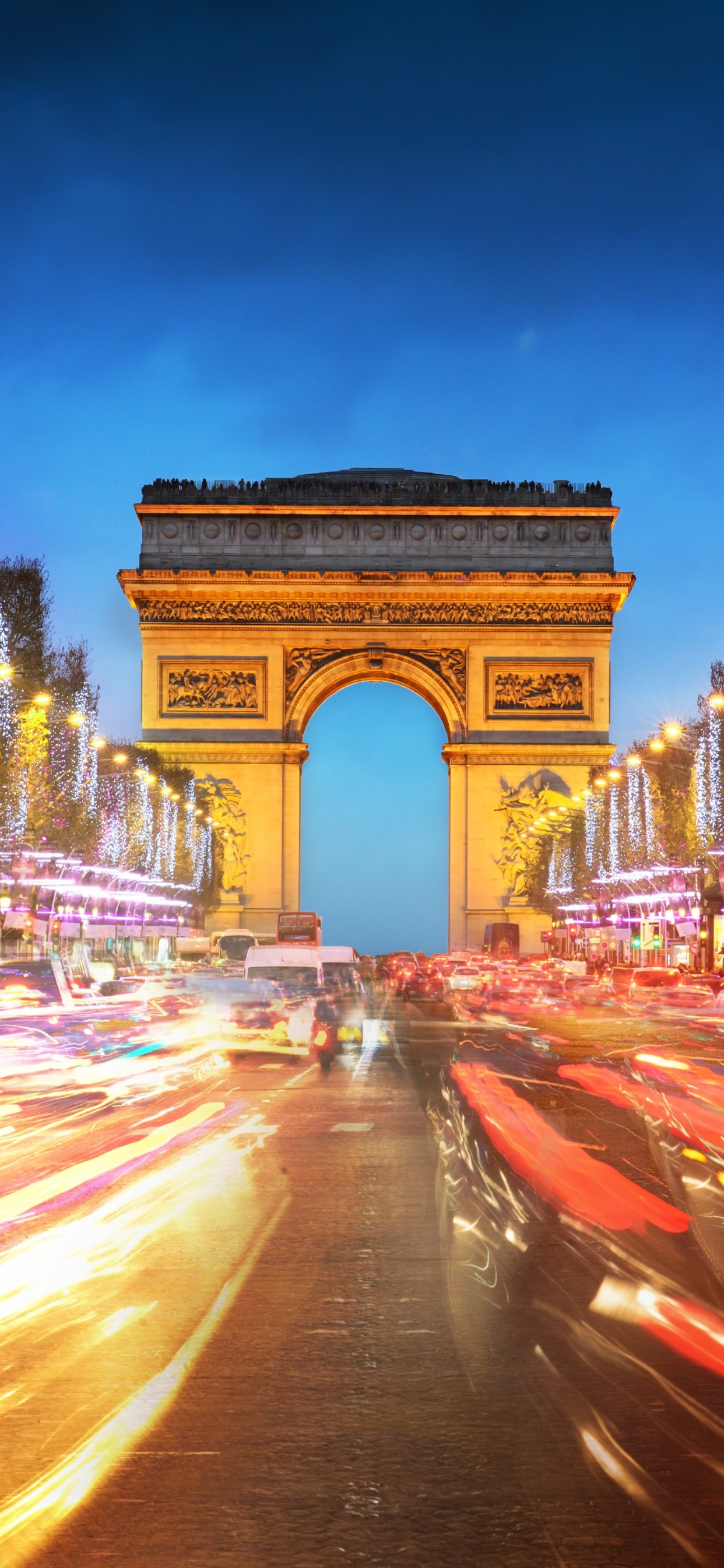 Time Lapse Photography of Cars on Road During Night Time. Wallpaper in 1242x2688 Resolution