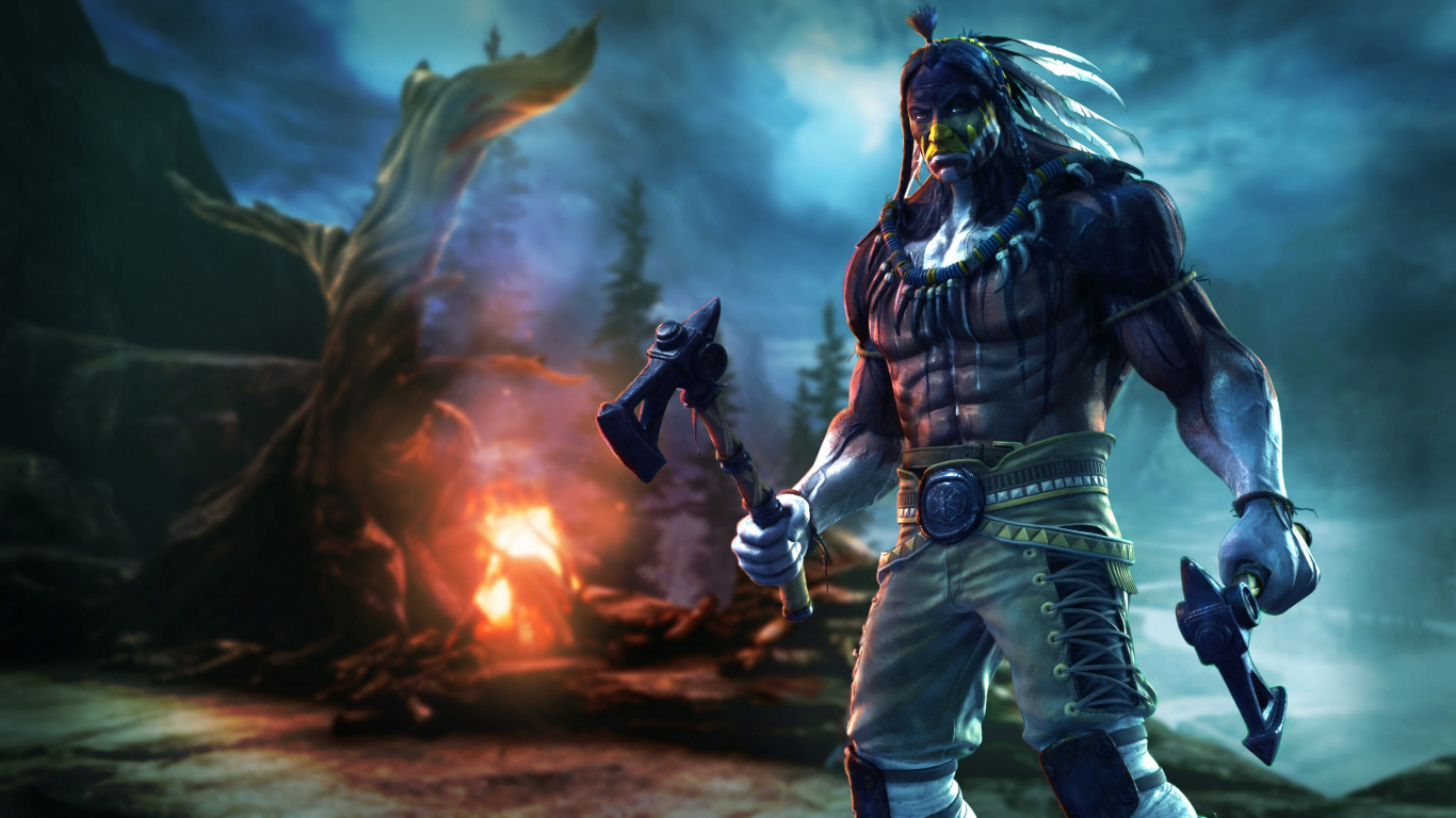 Killer Instinct Thunder, Killer Instinct, Jago, Fighting Game, Xbox One. Wallpaper in 1366x768 Resolution