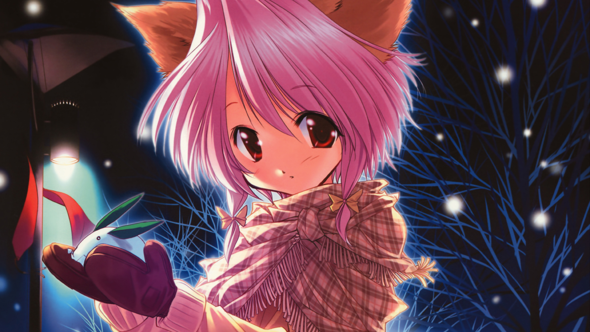 Girl in Blue Dress Anime Character. Wallpaper in 1920x1080 Resolution