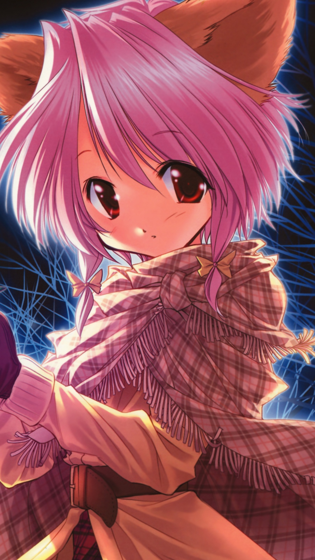 Mädchen im Blauen Kleid Anime-Charakter. Wallpaper in 1080x1920 Resolution