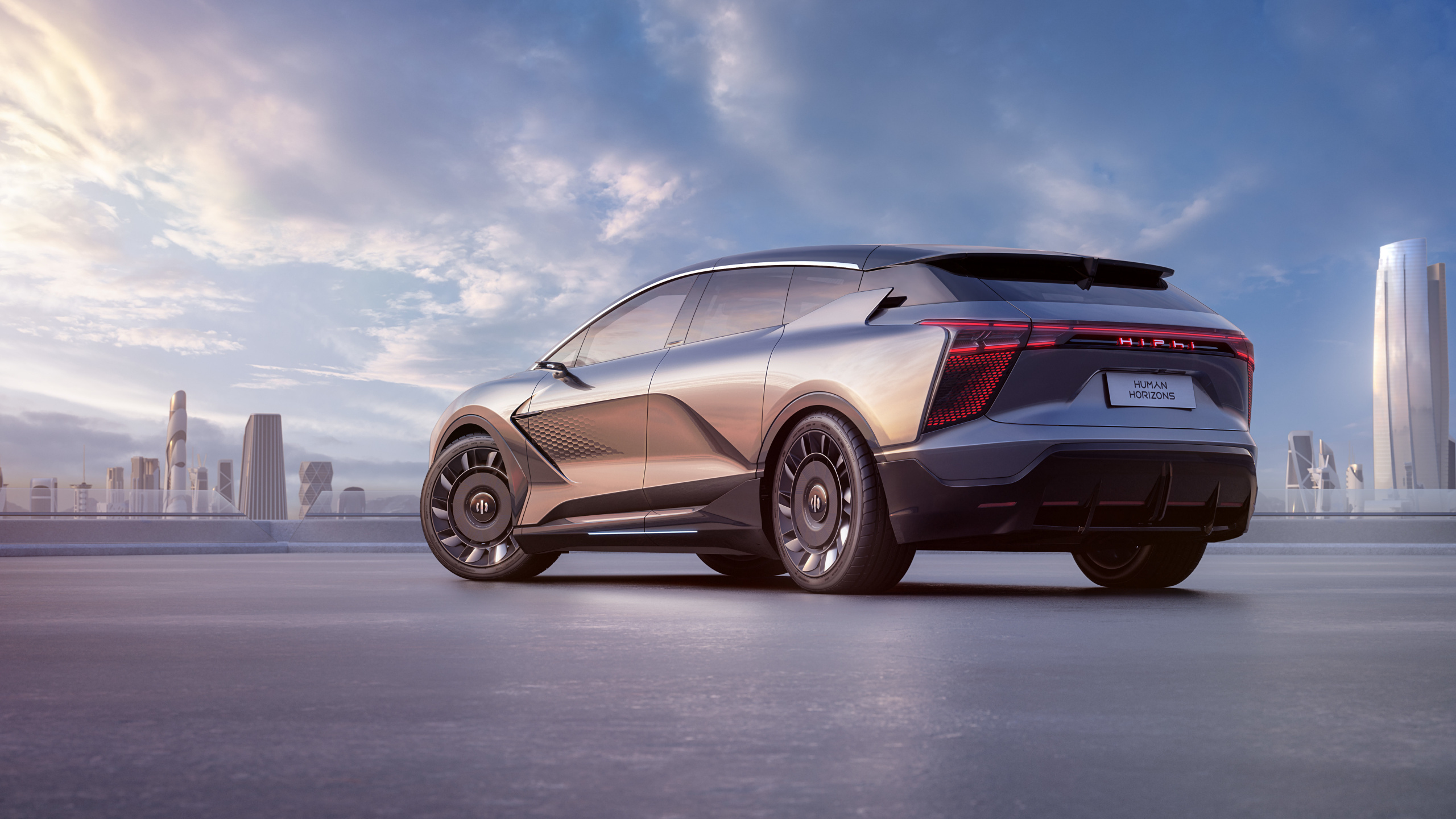 Horizons Humains, Hiphi, Lamborghini Huracan Evo, Voiture de Luxe, Concept de Voiture. Wallpaper in 2560x1440 Resolution