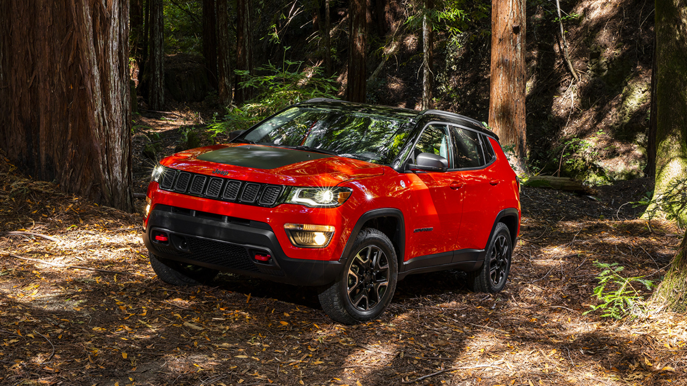 2017吉普指南针, 吉普车, 吉普车Trailhawk, 克莱斯勒, 越野 壁纸 1366x768 允许