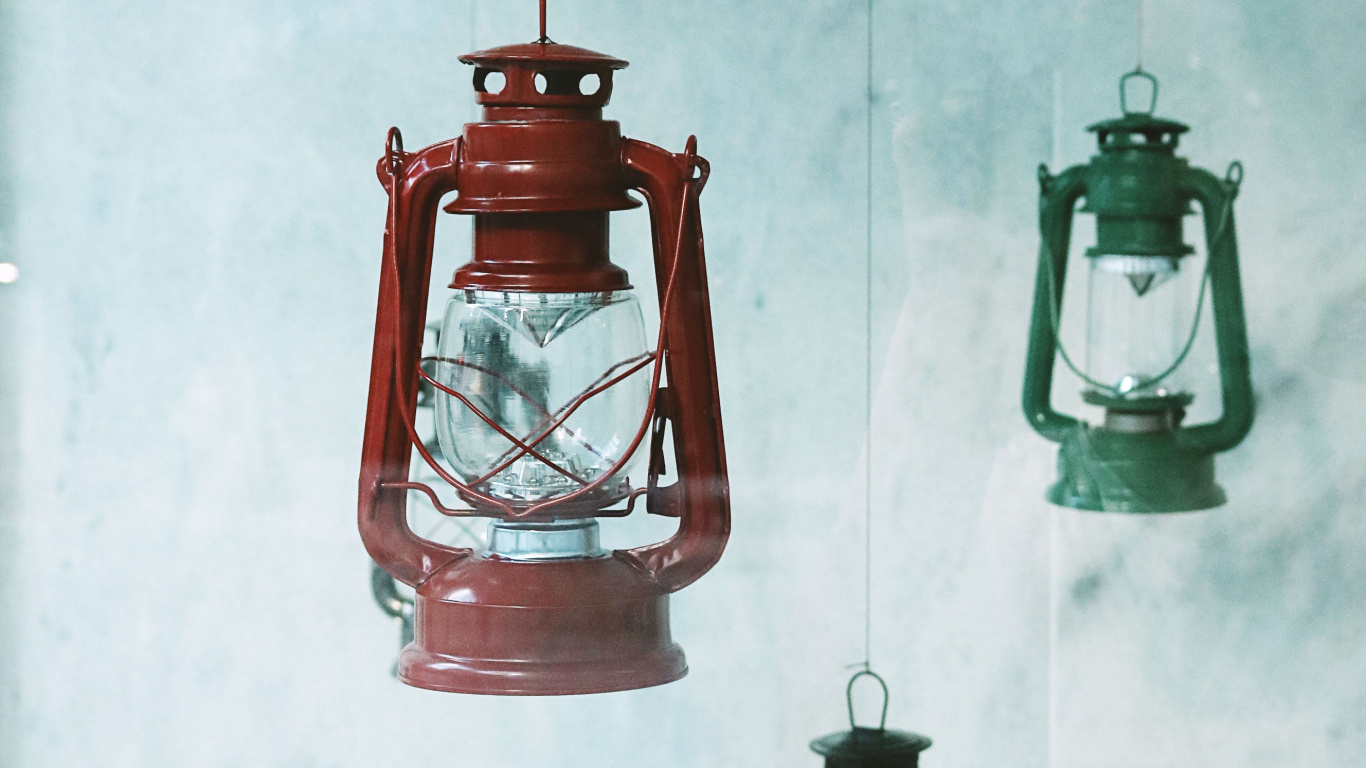 Red Green and Black Lantern. Wallpaper in 1366x768 Resolution