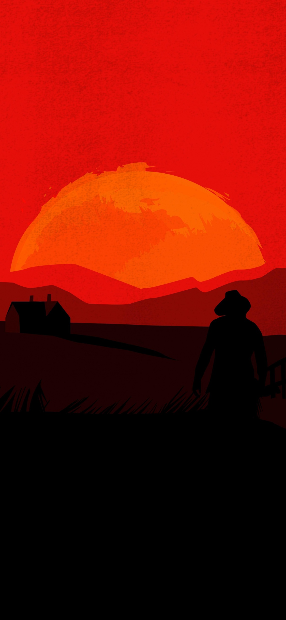 Red Dead Redemption 2, Red Dead Redemption, Afterglow, Sonnenuntergang, Sonnenaufgang. Wallpaper in 1125x2436 Resolution