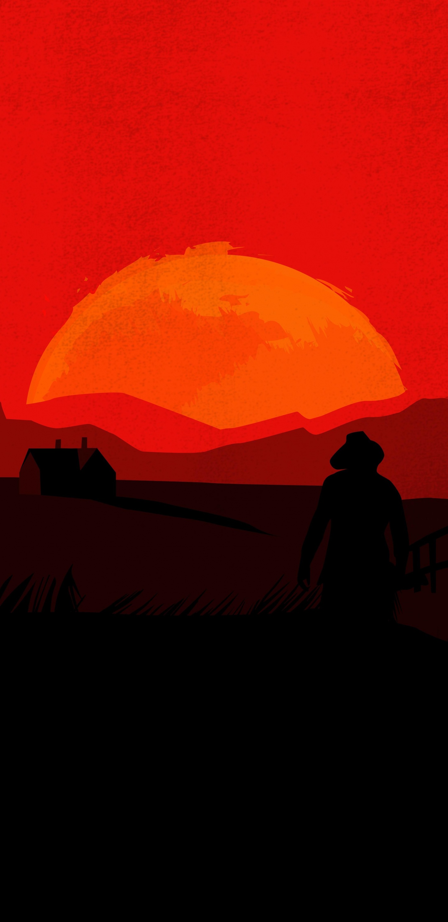 Red Dead Redemption 2, Red Dead Redemption, Afterglow, Sonnenuntergang, Sonnenaufgang. Wallpaper in 1440x2960 Resolution