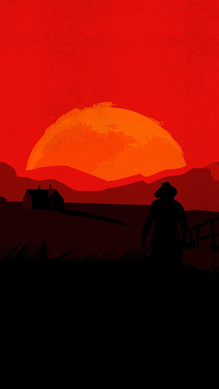 Red Dead Redemption 2, Red Dead Redemption, Afterglow, Sonnenuntergang, Sonnenaufgang. Wallpaper in 720x1280 Resolution