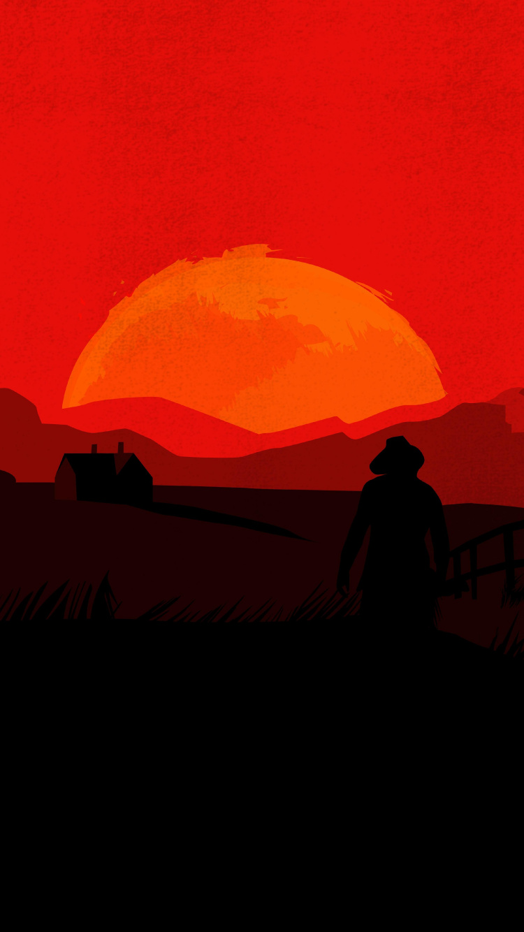Red Dead Redemption 2, Red Dead Redemption, Afterglow, Sonnenuntergang, Sonnenaufgang. Wallpaper in 750x1334 Resolution