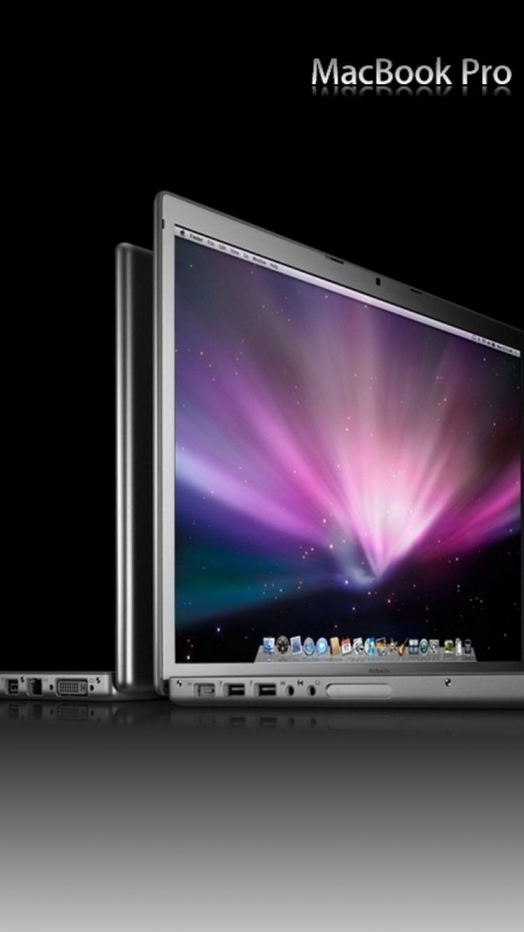 Black and Silver Laptop Computer. Wallpaper in 750x1334 Resolution