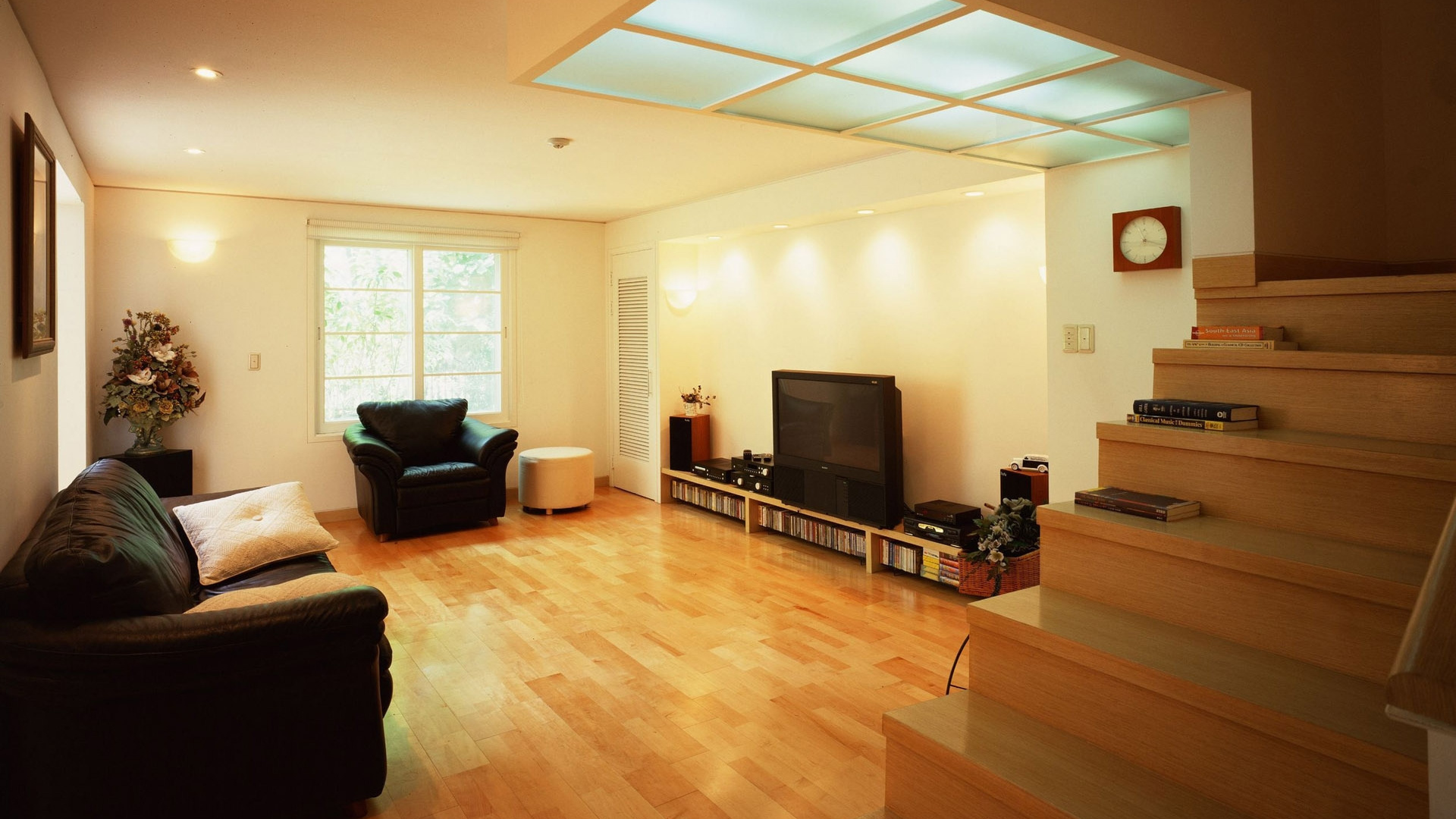 酒店, 天花板, 室内设计, 木地板, 客厅 壁纸 1920x1080 允许