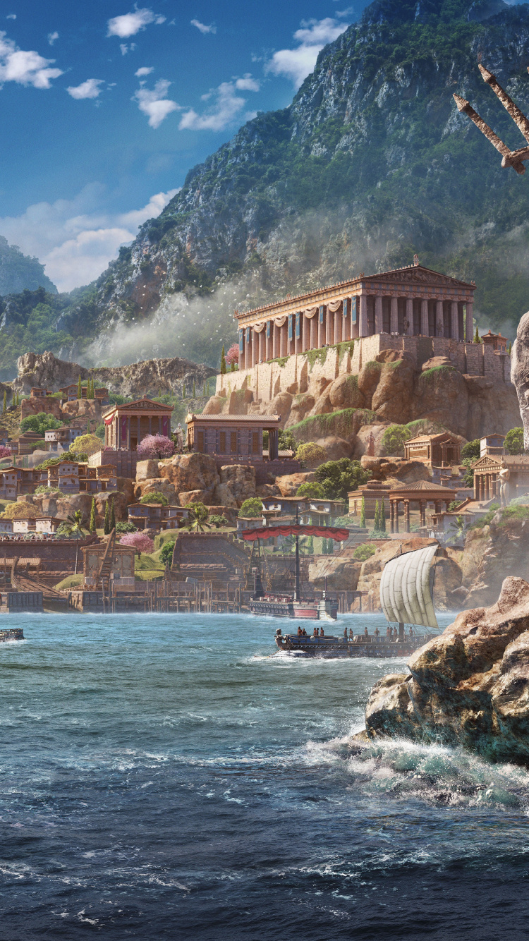 People on Boat on Water Near Mountain During Daytime. Wallpaper in 750x1334 Resolution