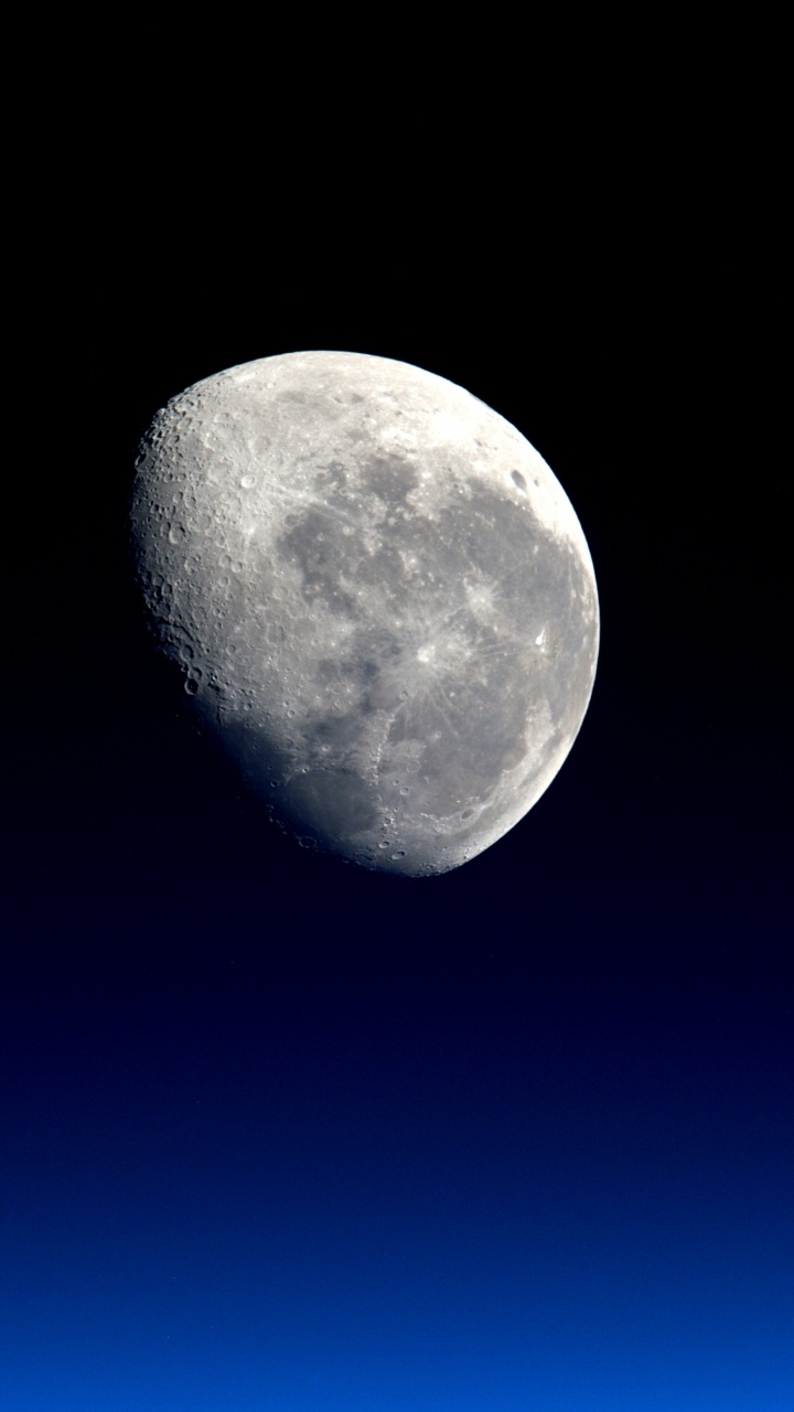 Download 720x1280 Wallpaper Full Moon in Blue Sky Full Moon in Blue Sky. Wallpaper in 720x1280 Resolution