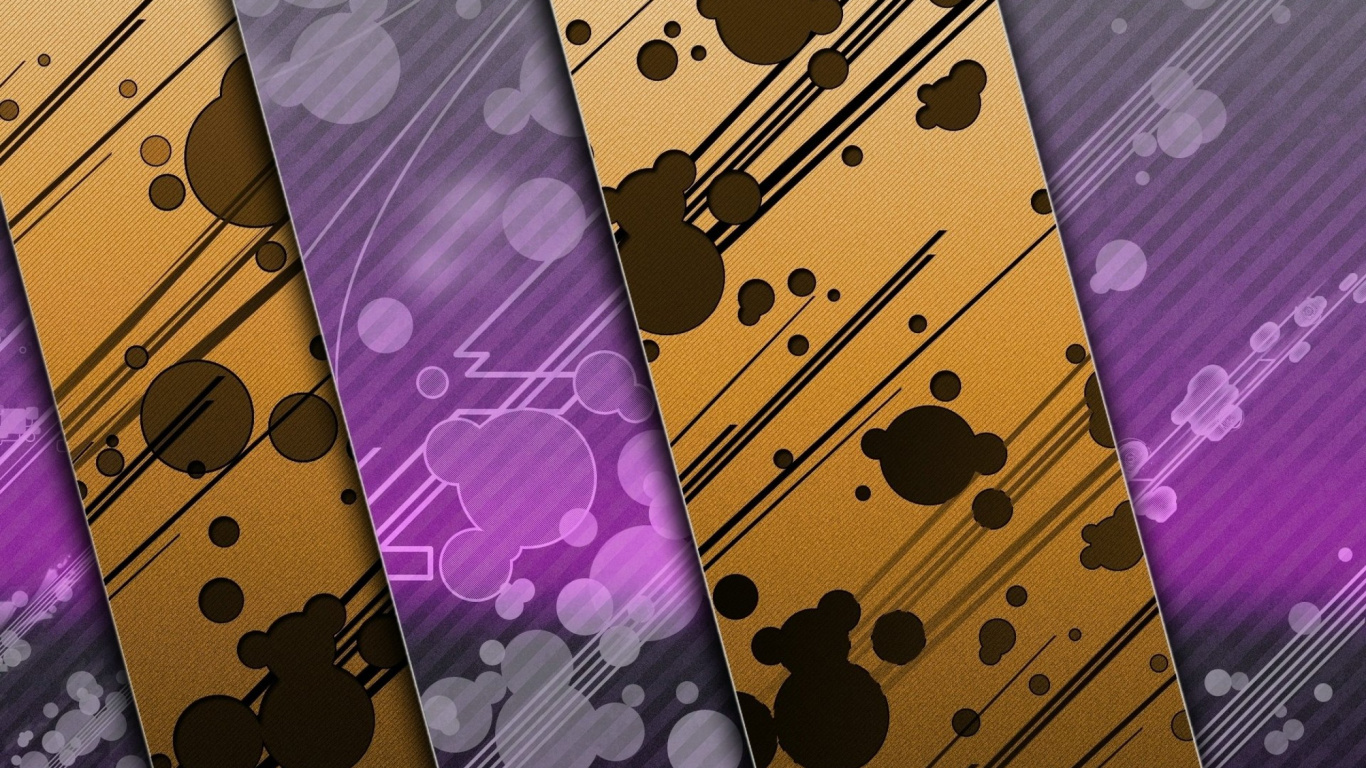 Textil de Lunares Morado y Negro. Wallpaper in 1366x768 Resolution