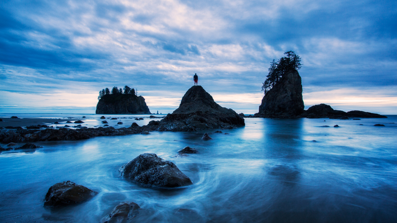 Beach, Coast, Sea, Ocean, Shore. Wallpaper in 1280x720 Resolution