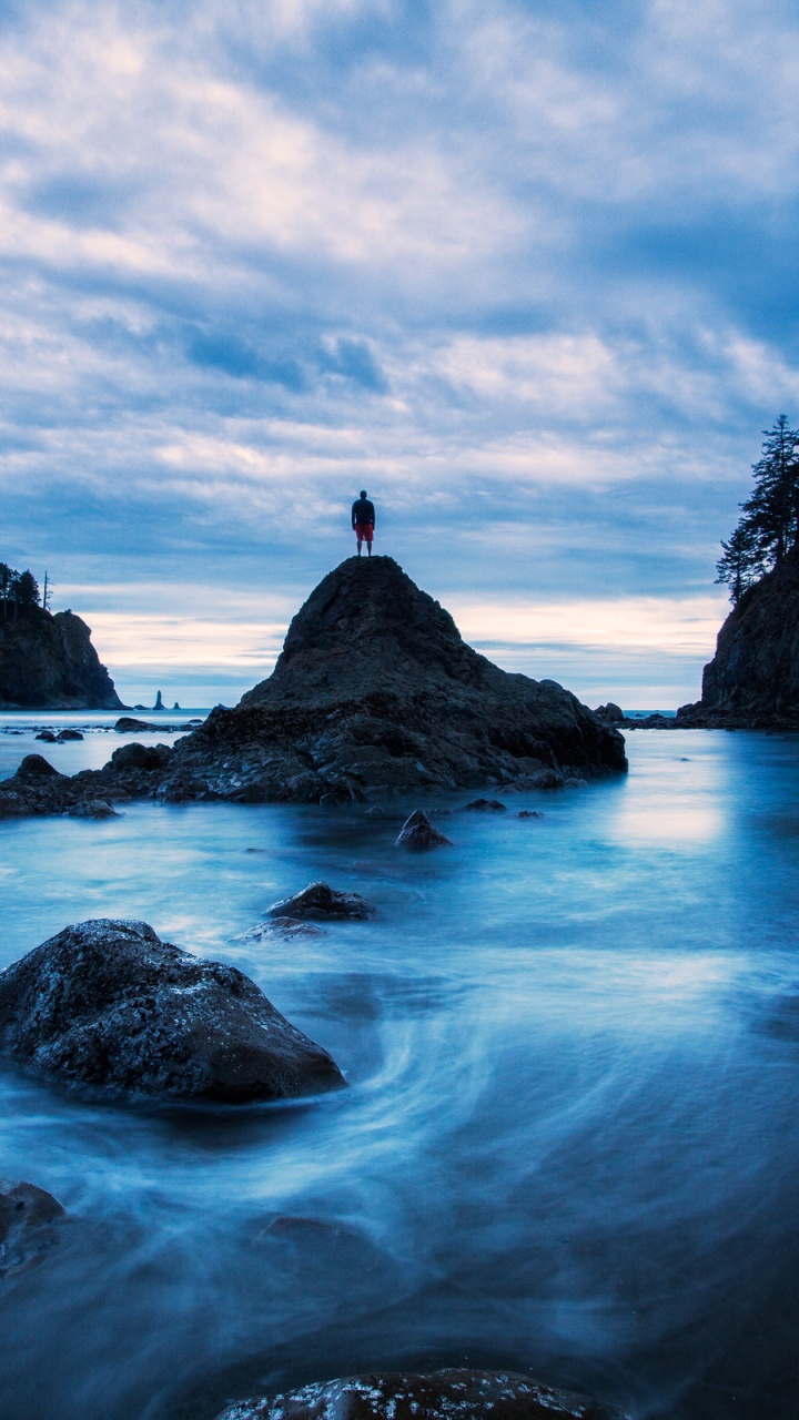 Beach, Coast, Sea, Ocean, Shore. Wallpaper in 720x1280 Resolution