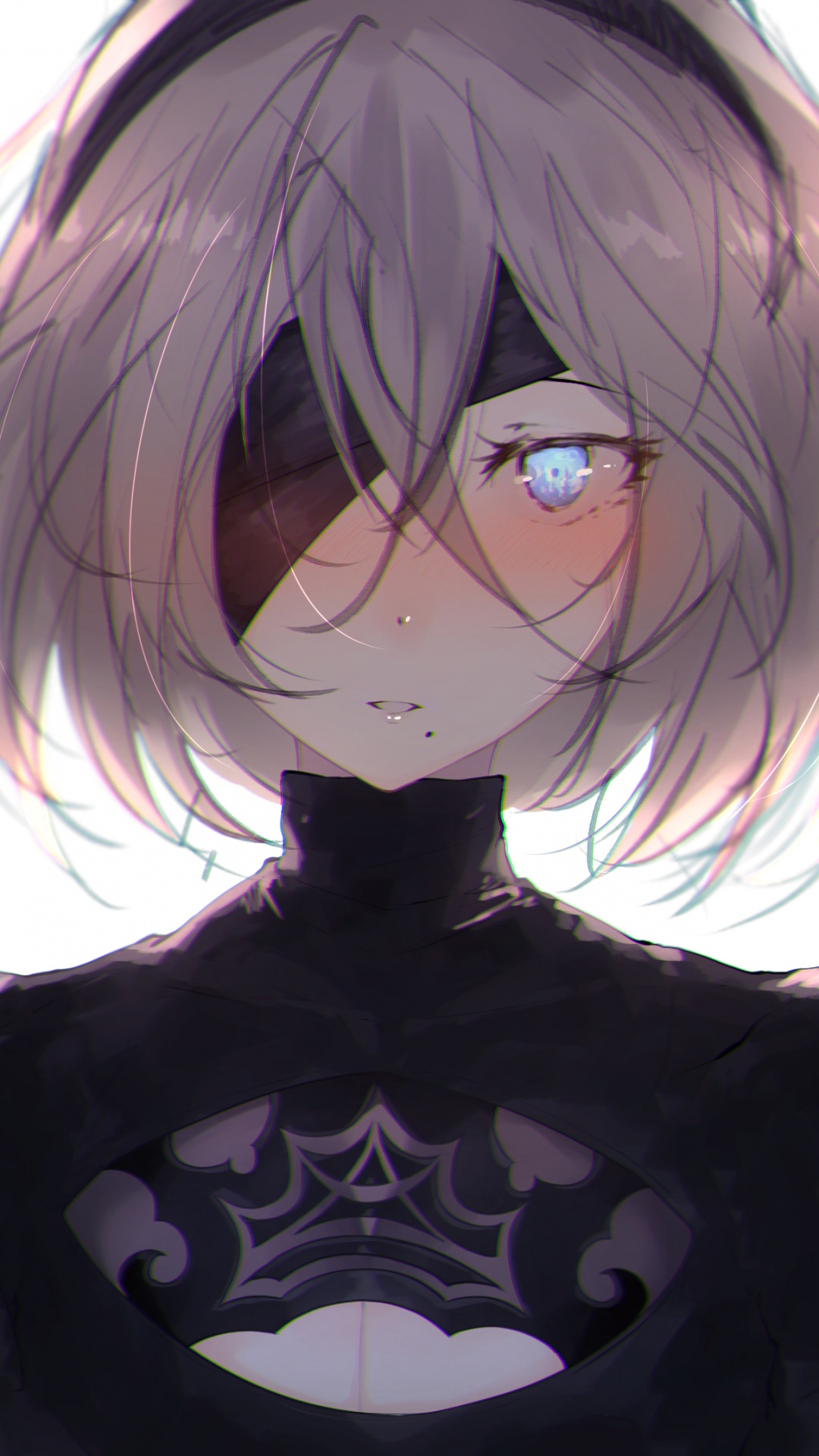 Femme en Robe Noire Personnage D'anime. Wallpaper in 1080x1920 Resolution